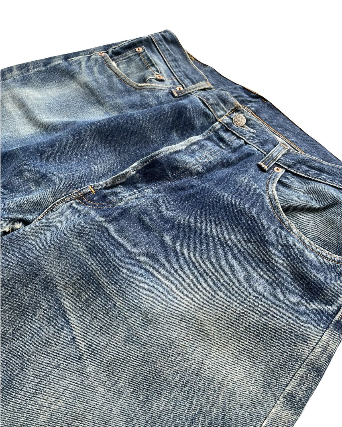 Levi's Vintage Levi’s 501 1998 Usa Aging Faded Distressed Size US 35 - 6 Thumbnail