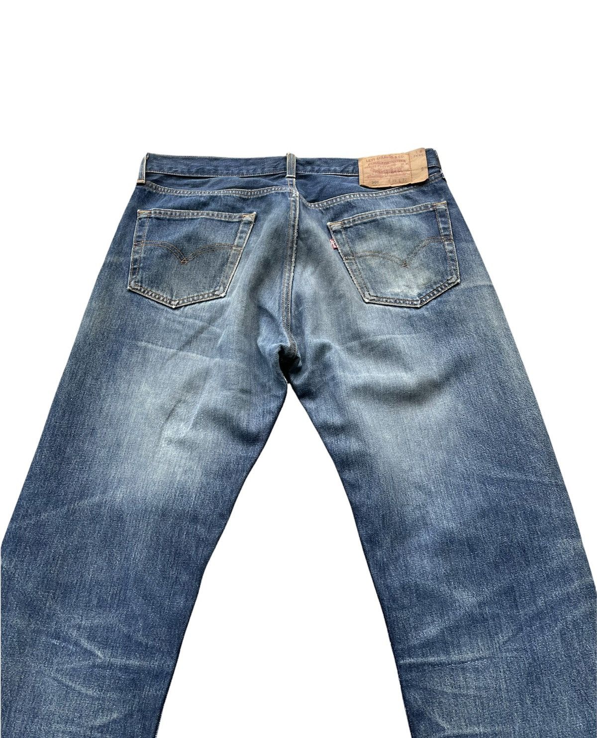 Levi's Vintage Levi’s 501 1998 Usa Aging Faded Distressed Size US 35 - 8 Thumbnail