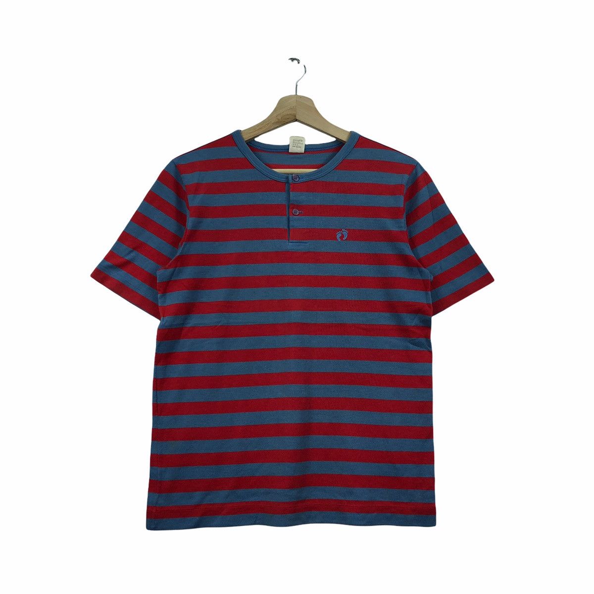 Hang Ten VINTAGE 1970'S HANG TEN SURF HAWAII HENLEY STRIPES T-SHIRTS Size US M / EU 48-50 / 2 - 1 Thumbnail