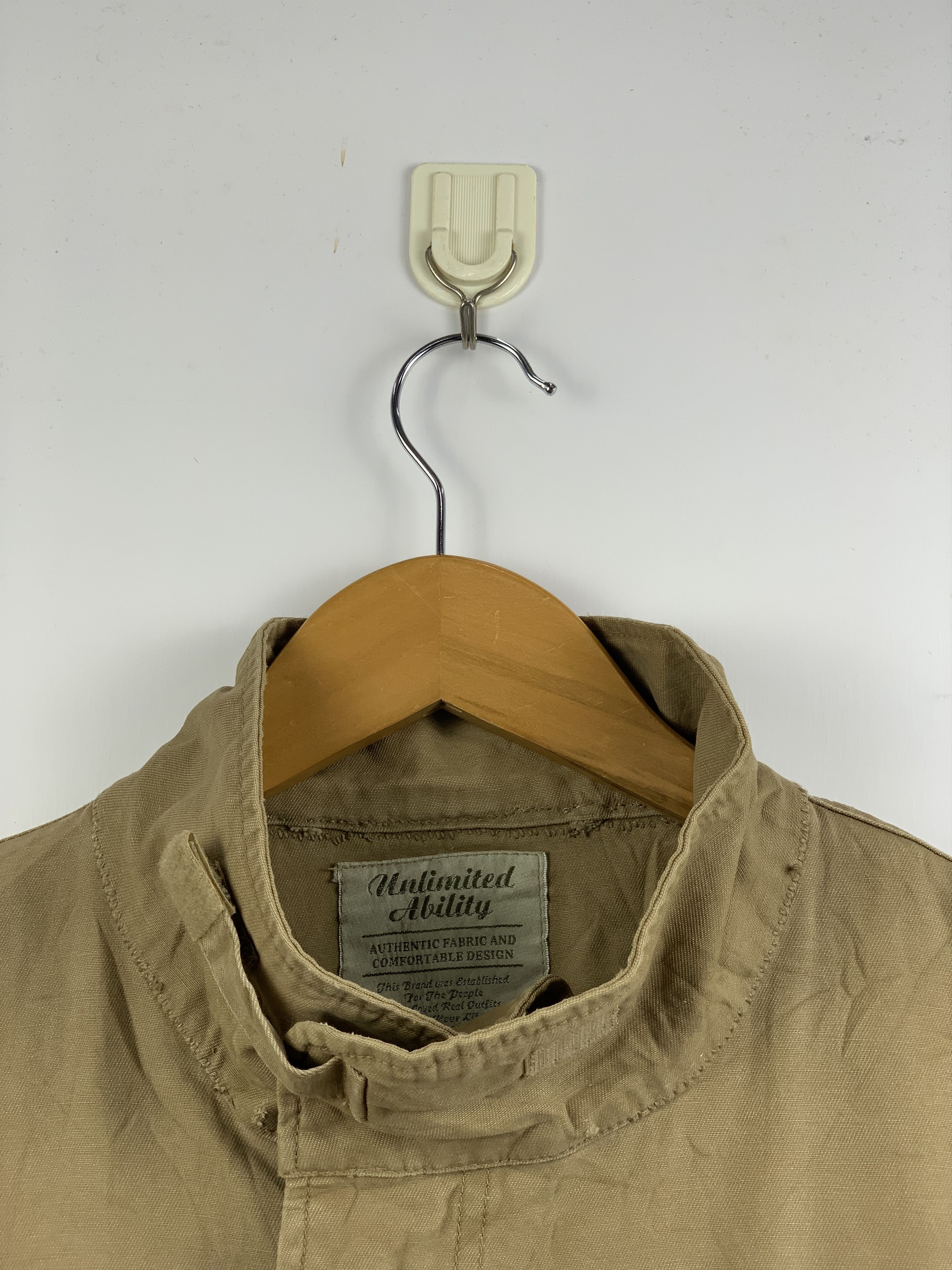 Japanese Brand Vintage Unlimited Ability Zip Up Plain Canvas Jacket Size US M / EU 48-50 / 2 - 2 Thumbnail