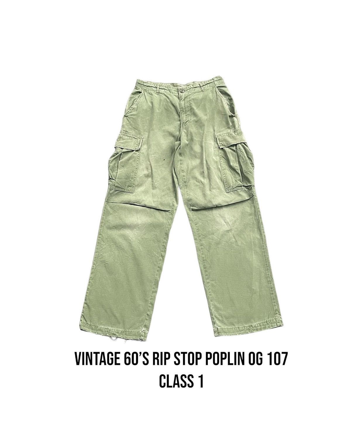Vintage Vintage 60’s Rip Stop Og 107 Class 1 Trouser Size US 30 / EU 46 - 1 Thumbnail