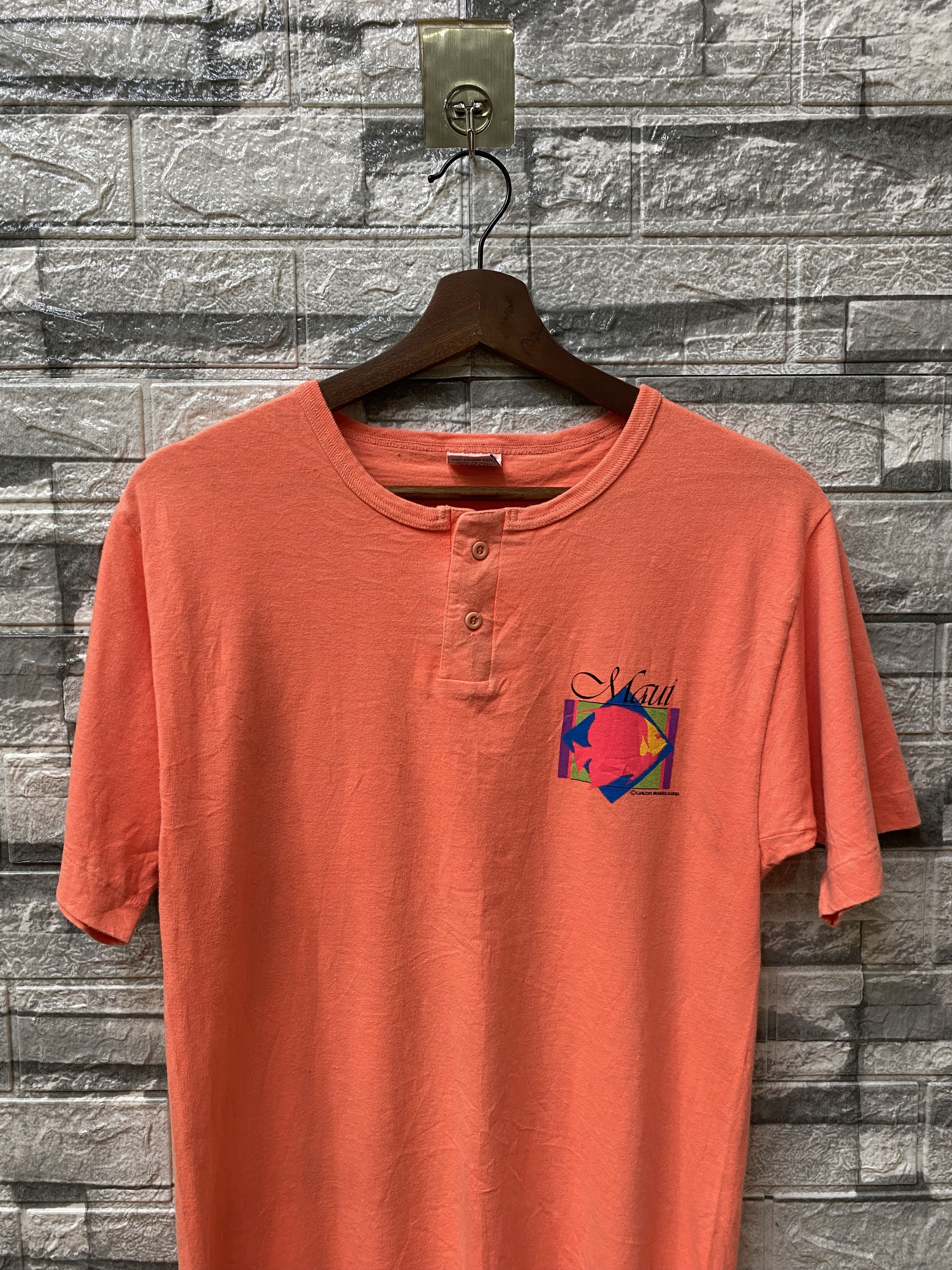 Band Tees × Vintage Vintage maui discuss fish buttom shirt single stitch usa Size US S / EU 44-46 / 1 - 3 Thumbnail