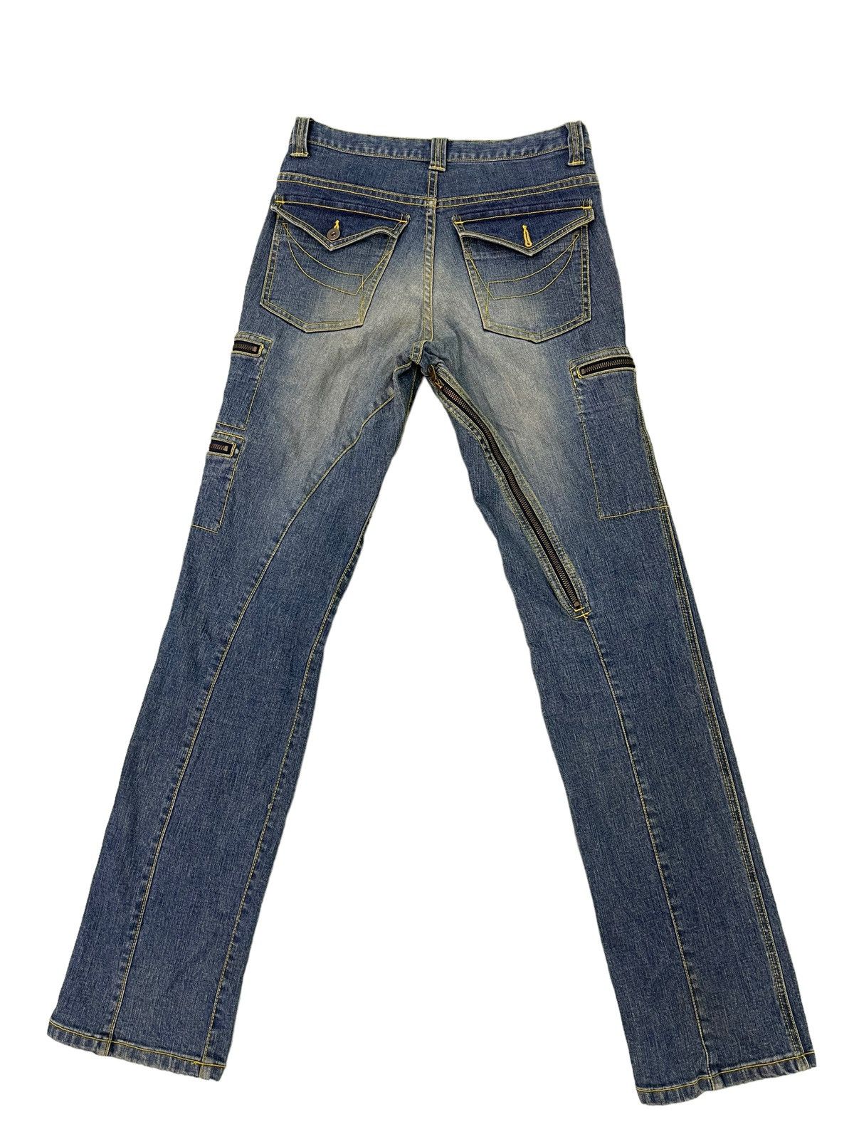 Japanese Brand Multipockets Jeans Unknown Japan Brand Slim Stretch 4🟦2 Size US 30 / EU 46 - 1 Thumbnail