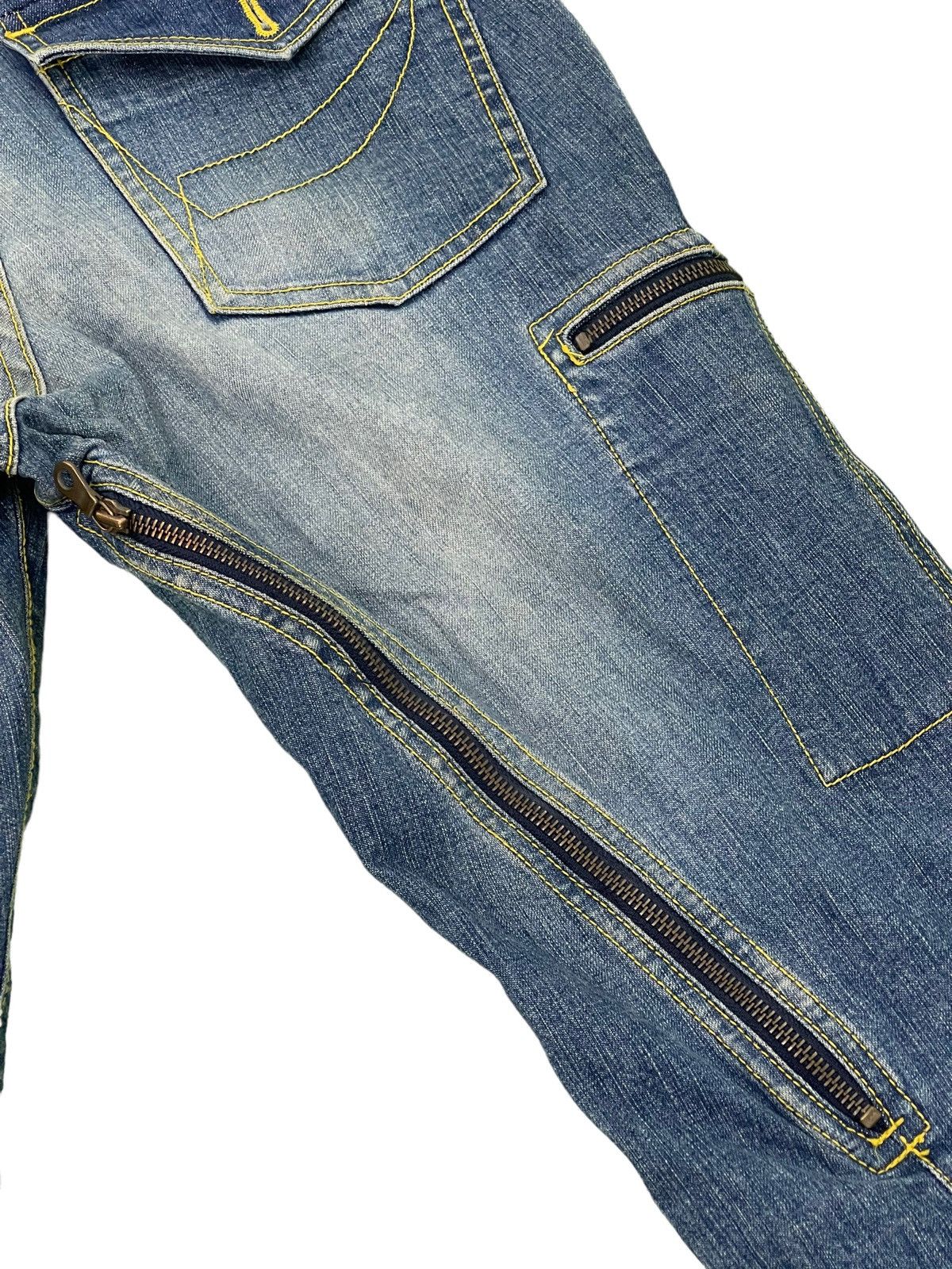 Japanese Brand Multipockets Jeans Unknown Japan Brand Slim Stretch 4🟦2 Size US 30 / EU 46 - 9 Thumbnail