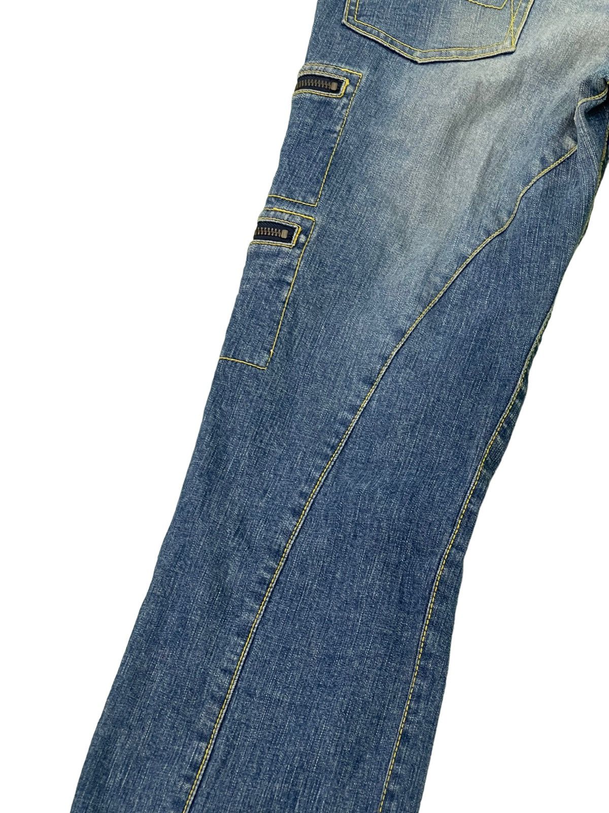 Japanese Brand Multipockets Jeans Unknown Japan Brand Slim Stretch 4🟦2 Size US 30 / EU 46 - 6 Thumbnail