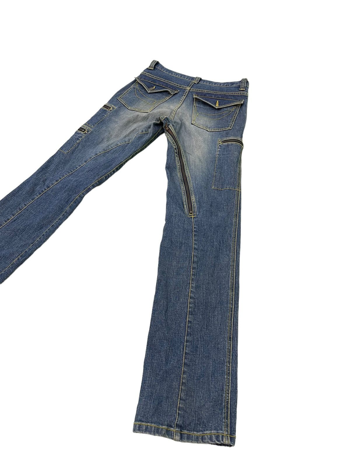 Japanese Brand Multipockets Jeans Unknown Japan Brand Slim Stretch 4🟦2 Size US 30 / EU 46 - 3 Thumbnail