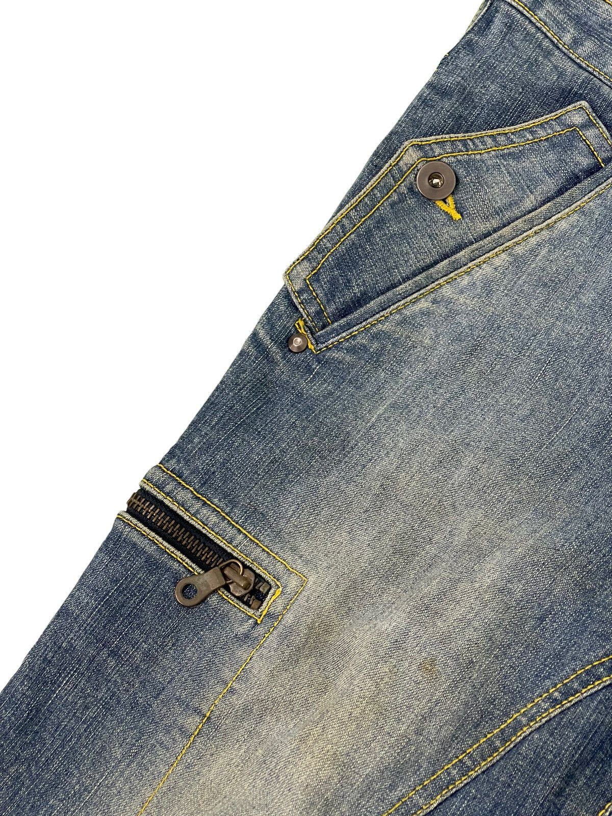 Japanese Brand Multipockets Jeans Unknown Japan Brand Slim Stretch 4🟦2 Size US 30 / EU 46 - 20 Thumbnail