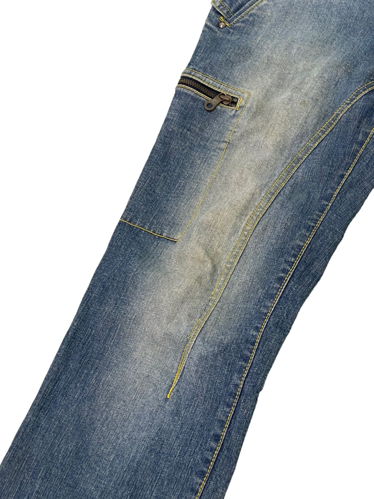 Japanese Brand Multipockets Jeans Unknown Japan Brand Slim Stretch 4🟦2 Size US 30 / EU 46 - 17 Thumbnail