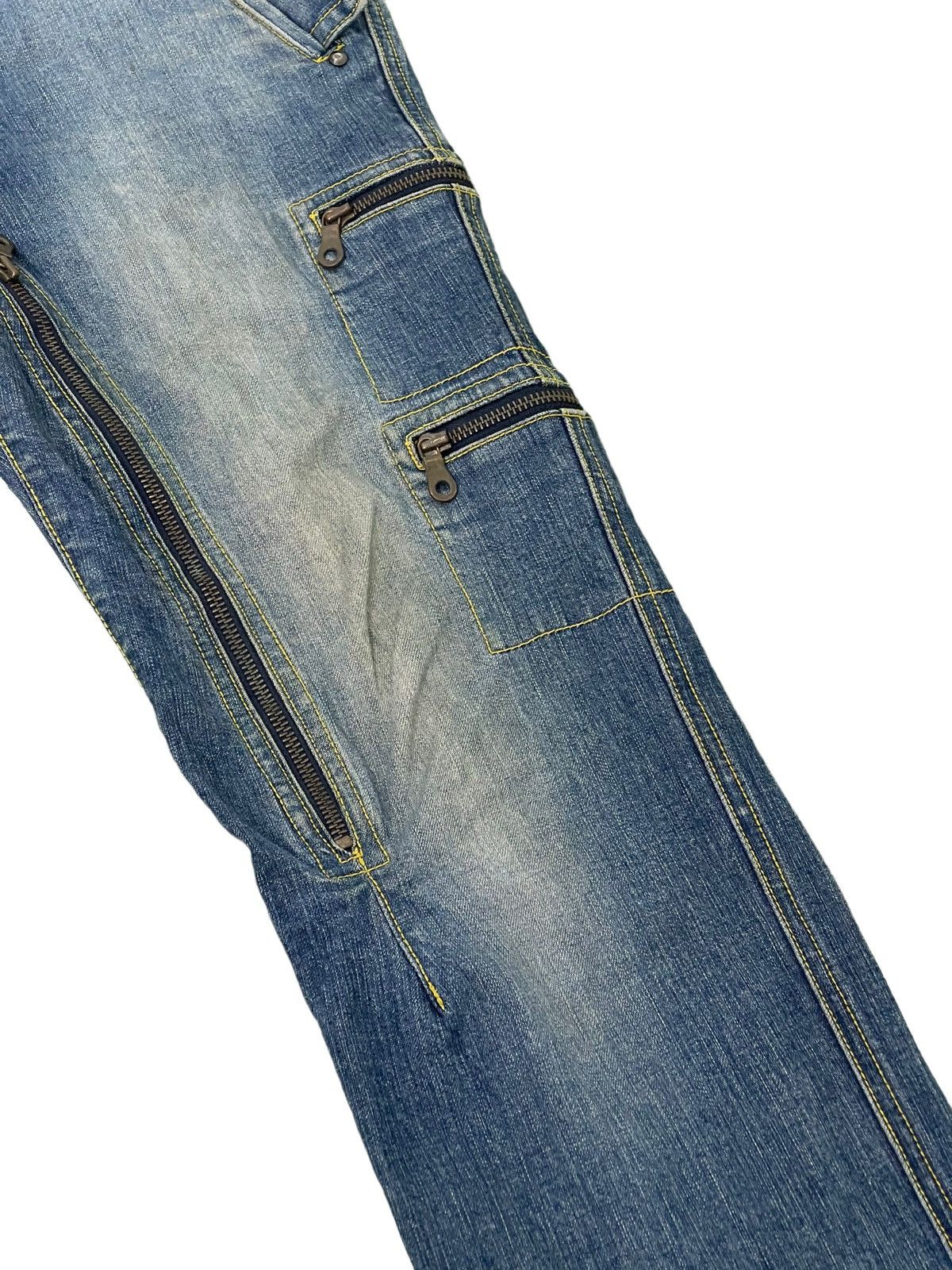 Japanese Brand Multipockets Jeans Unknown Japan Brand Slim Stretch 4🟦2 Size US 30 / EU 46 - 18 Thumbnail