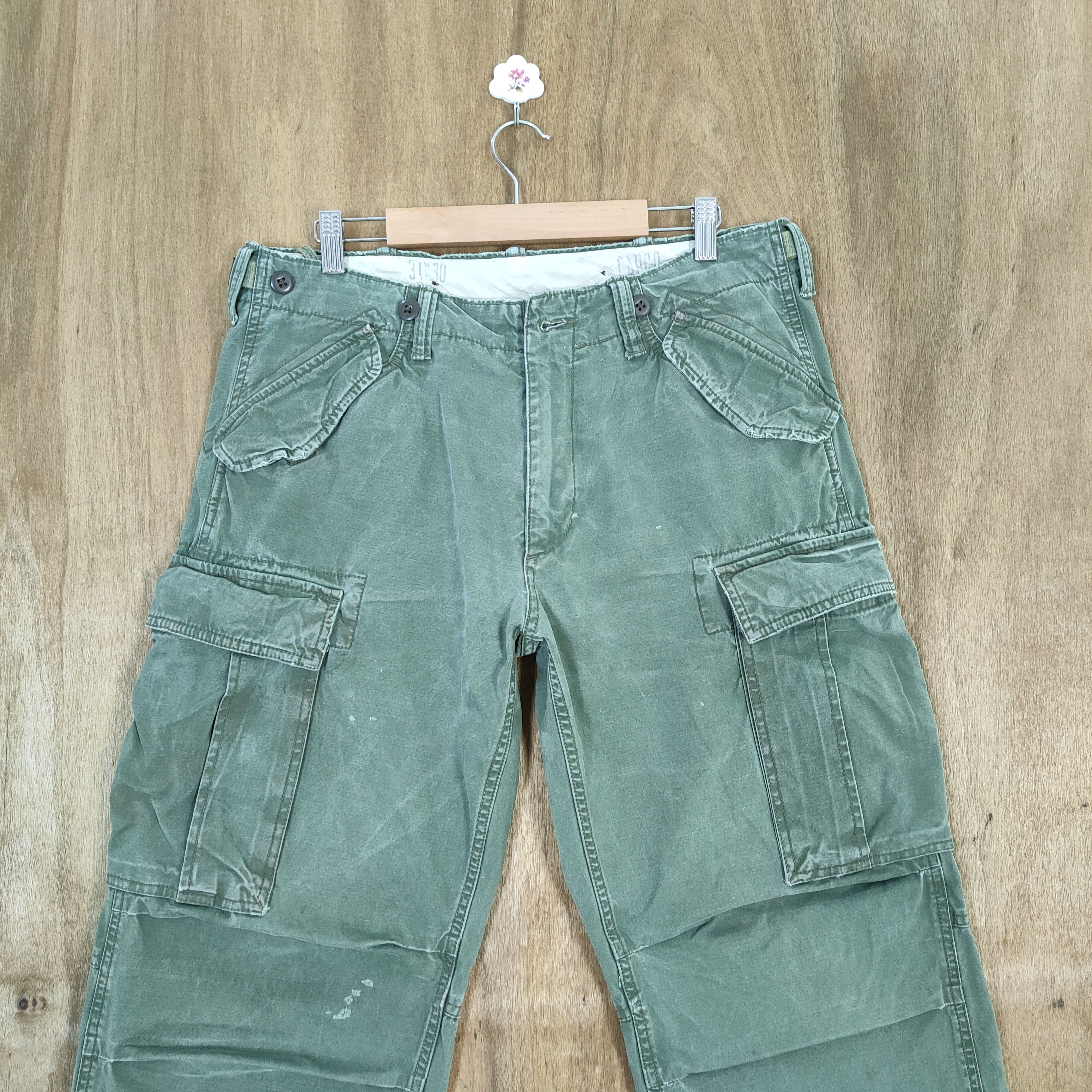 Japanese Brand × Voodoo Tactical JAPANESE BRAND FADED PARACHUTE BAGGY CARGO PANTS Size US 32 / EU 48 - 3 Thumbnail
