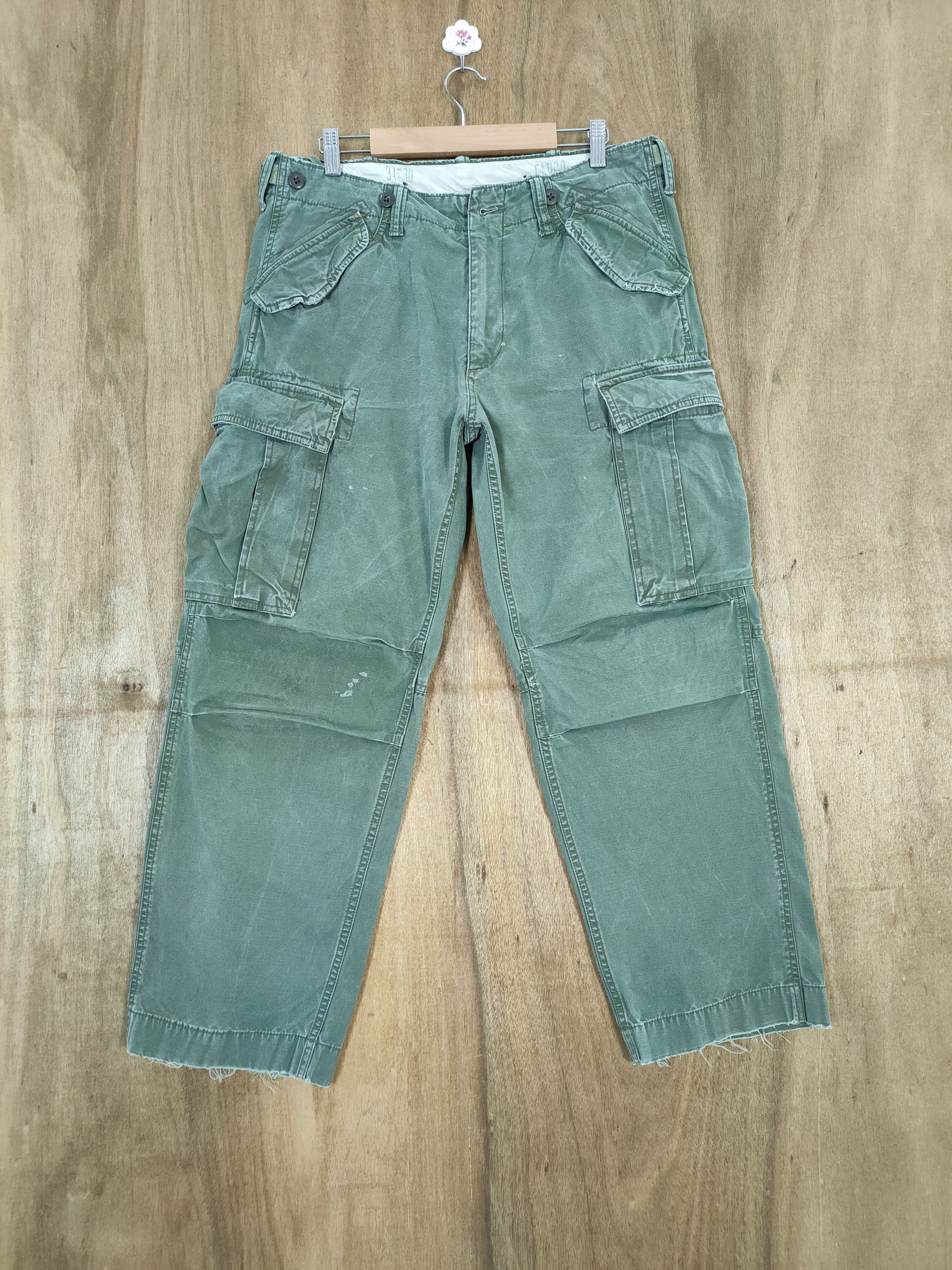 Japanese Brand × Voodoo Tactical JAPANESE BRAND FADED PARACHUTE BAGGY CARGO PANTS Size US 32 / EU 48 - 2 Thumbnail