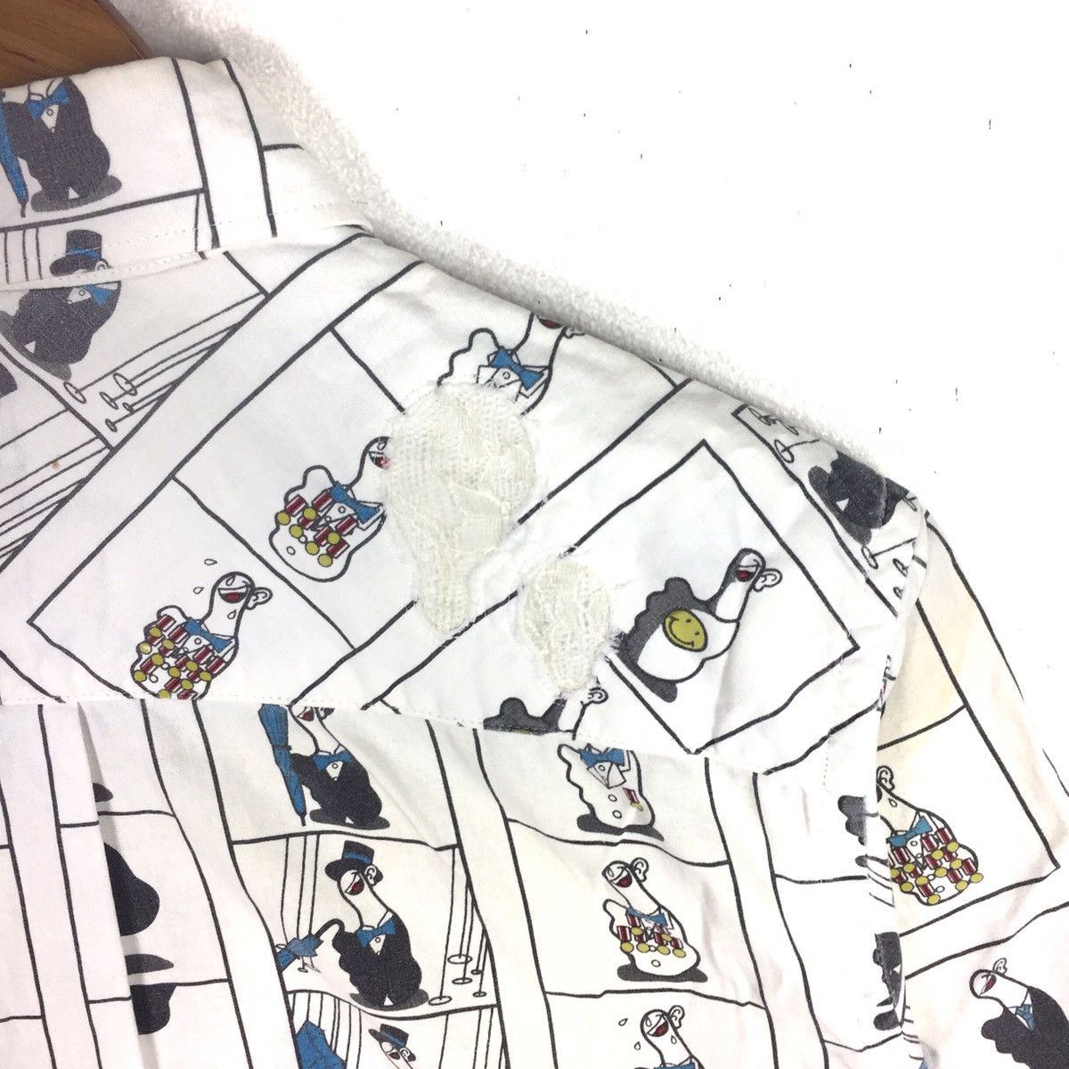 Number (N)ine VINTAGE NUMBER (N)INE DUCKS CARTOON JAPAN DRESS T-SHIRTS Size US L / EU 52-54 / 3 - 7 Thumbnail