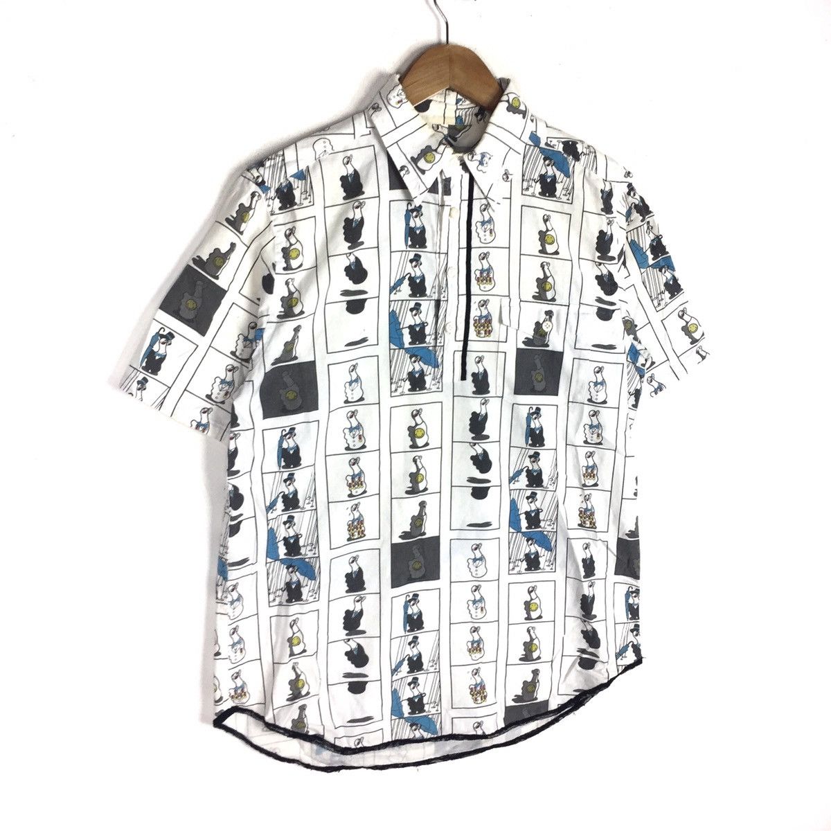 Number (N)ine VINTAGE NUMBER (N)INE DUCKS CARTOON JAPAN DRESS T-SHIRTS Size US L / EU 52-54 / 3 - 3 Thumbnail