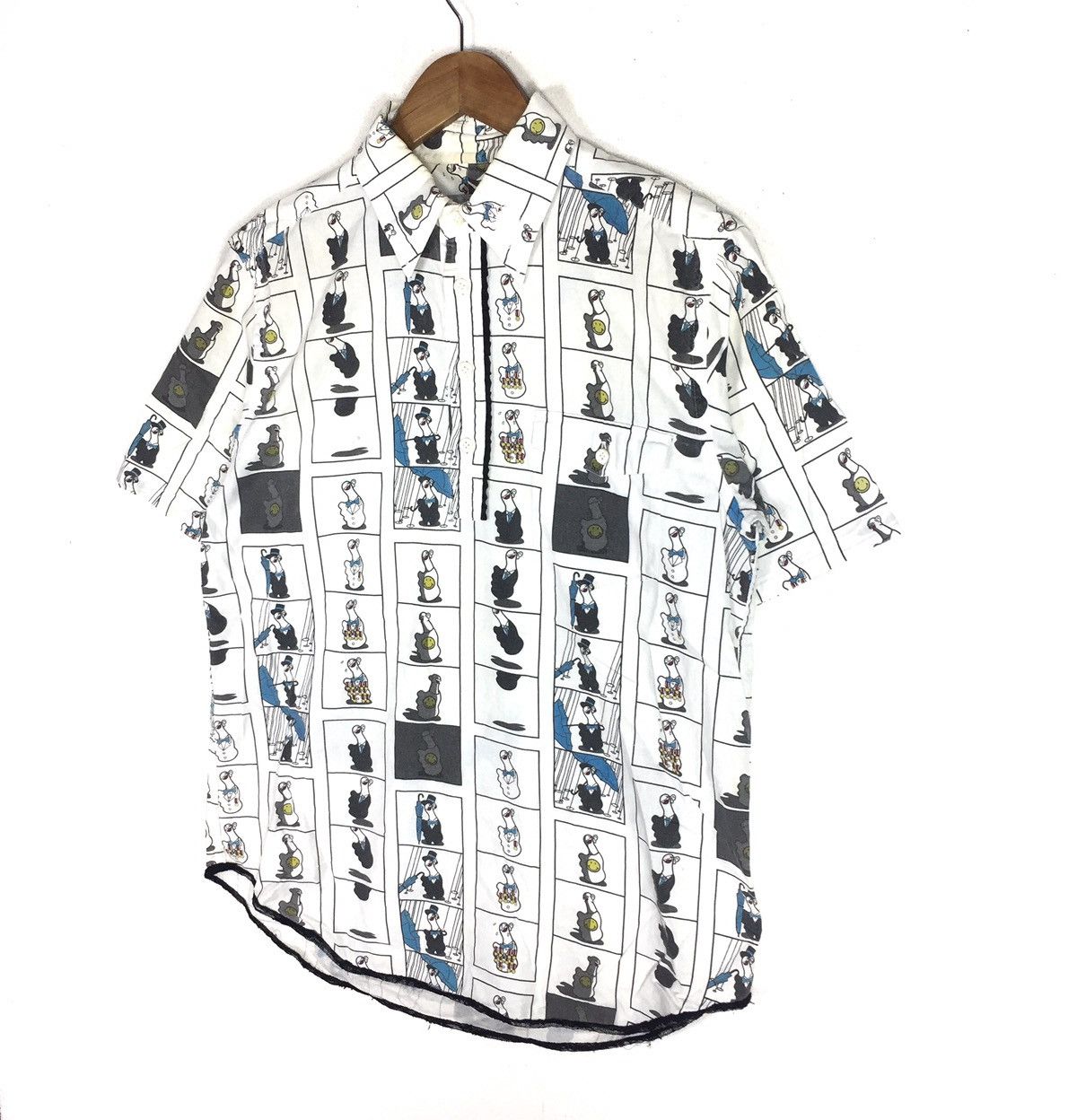 Number (N)ine VINTAGE NUMBER (N)INE DUCKS CARTOON JAPAN DRESS T-SHIRTS Size US L / EU 52-54 / 3 - 2 Thumbnail