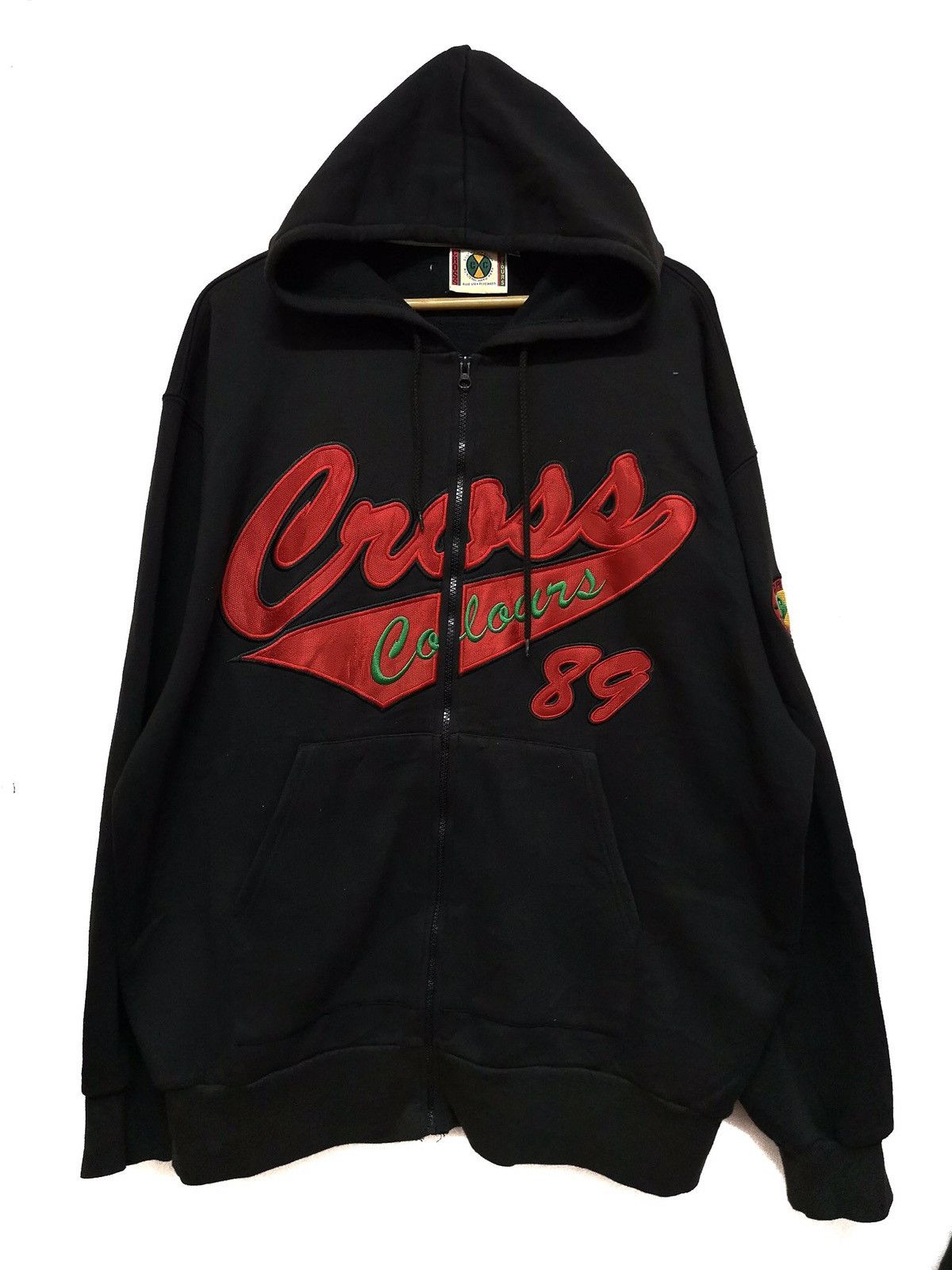 Cross Colours VINTAGE 1989 CROSS COLOURS USA HIP HOP HOODIE SWEATSHIRTS Size US XL / EU 56 / 4 - 1 Thumbnail