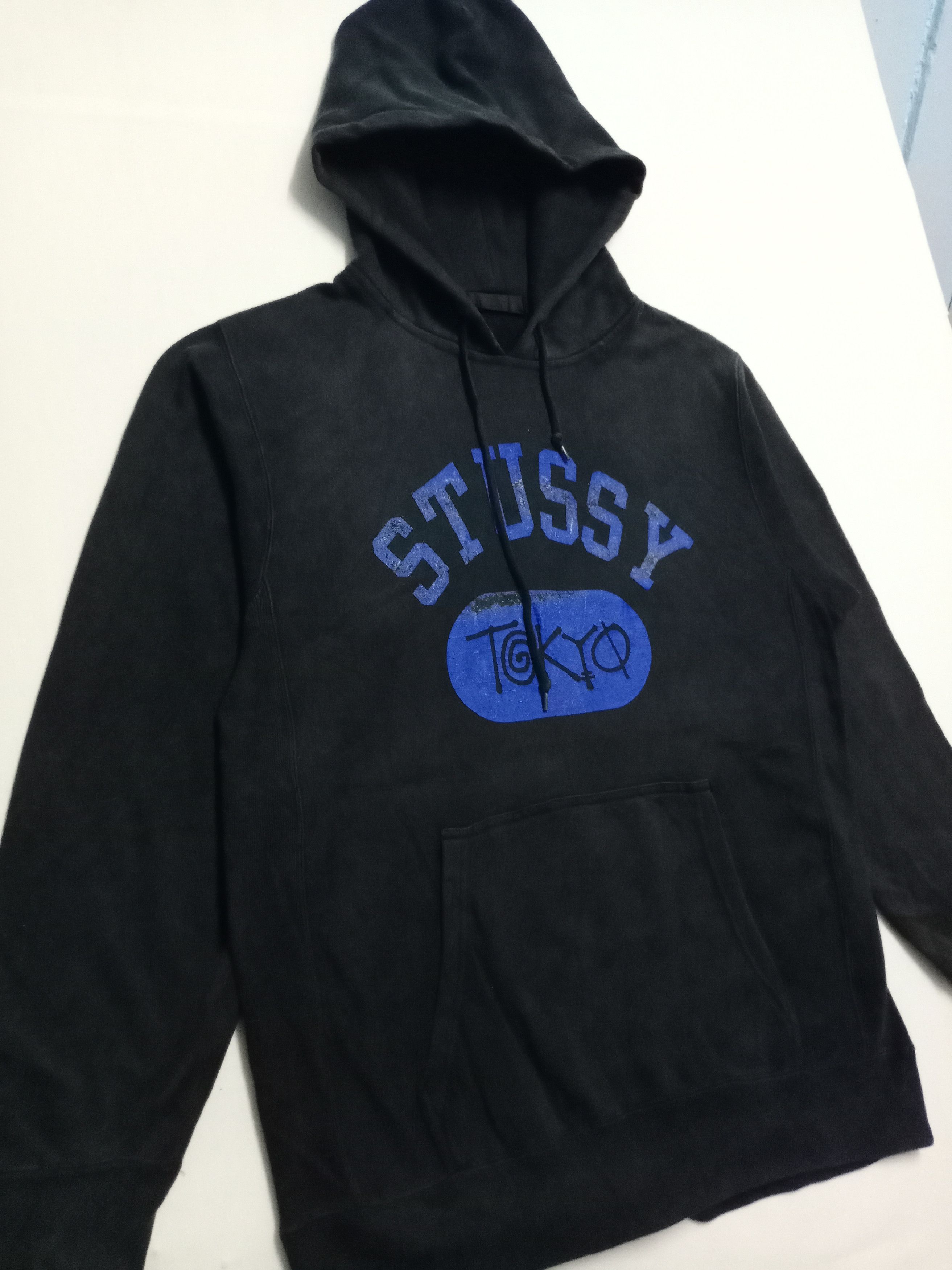 Stussy × Vintage Vintage Stussy Hoodie Big Logo Sweatshirt Size US L / EU 52-54 / 3 - 7 Thumbnail