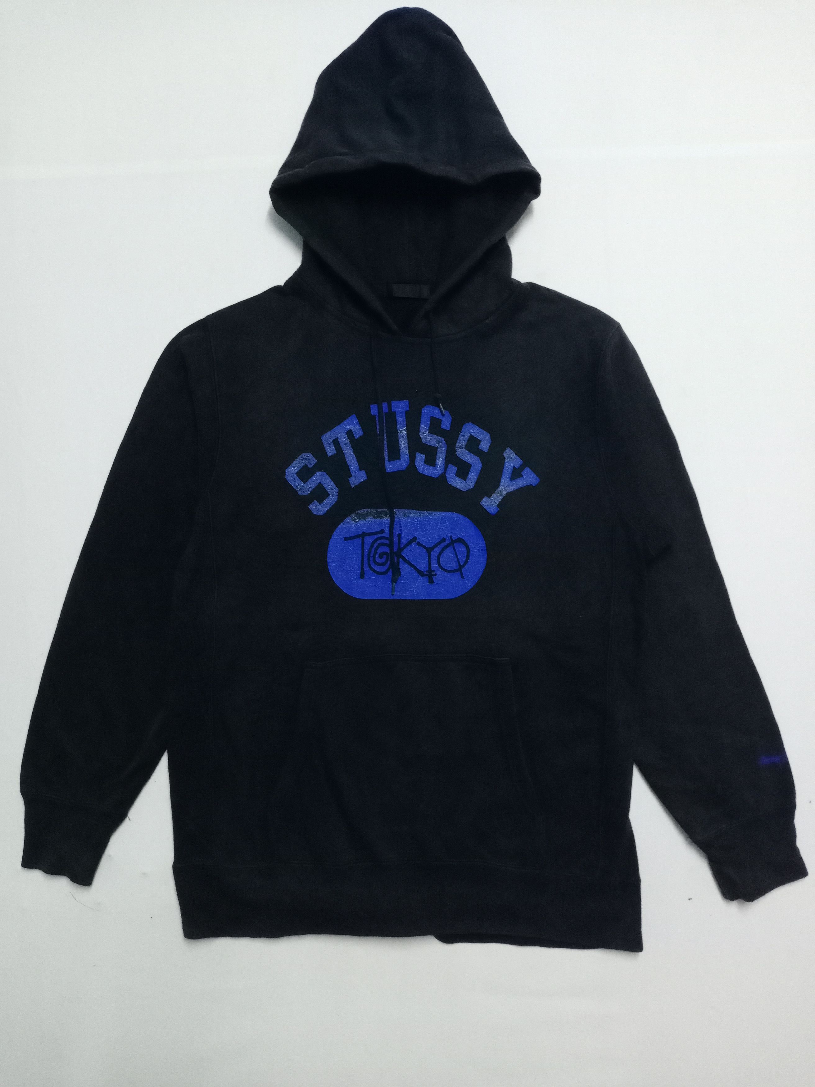 Stussy × Vintage Vintage Stussy Hoodie Big Logo Sweatshirt Size US L / EU 52-54 / 3 - 1 Thumbnail