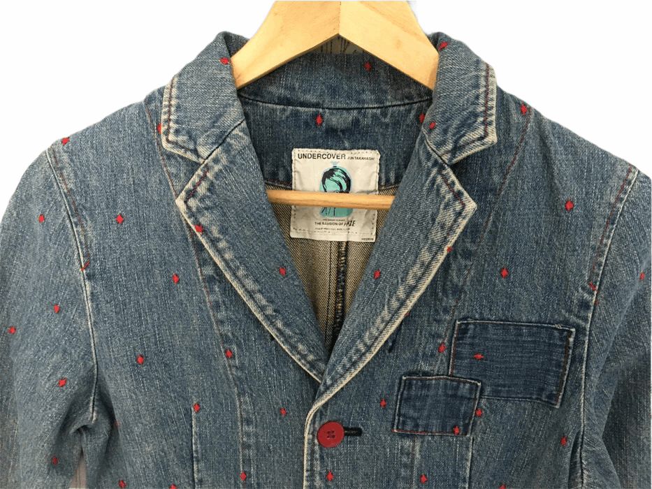 Undercover Vintage UNDERCOVER 2002 ILLUSION HAZE Patch Denim Jacket Size M / US 6-8 / IT 42-44 - 3 Thumbnail