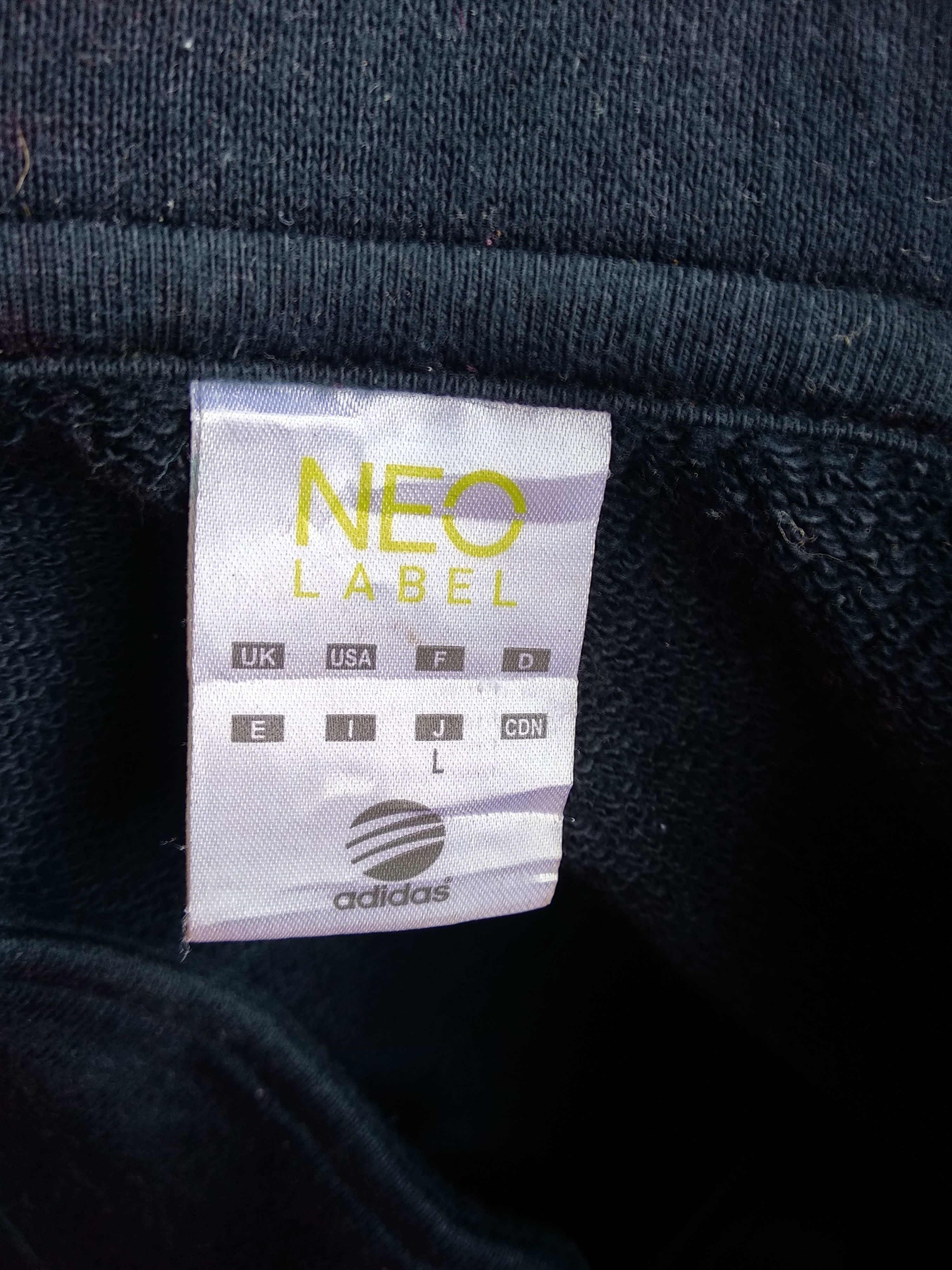Adidas Adidas Neo Hoodie Sweater Zipper,Size L,Black Colour Size US L / EU 52-54 / 3 - 5 Thumbnail