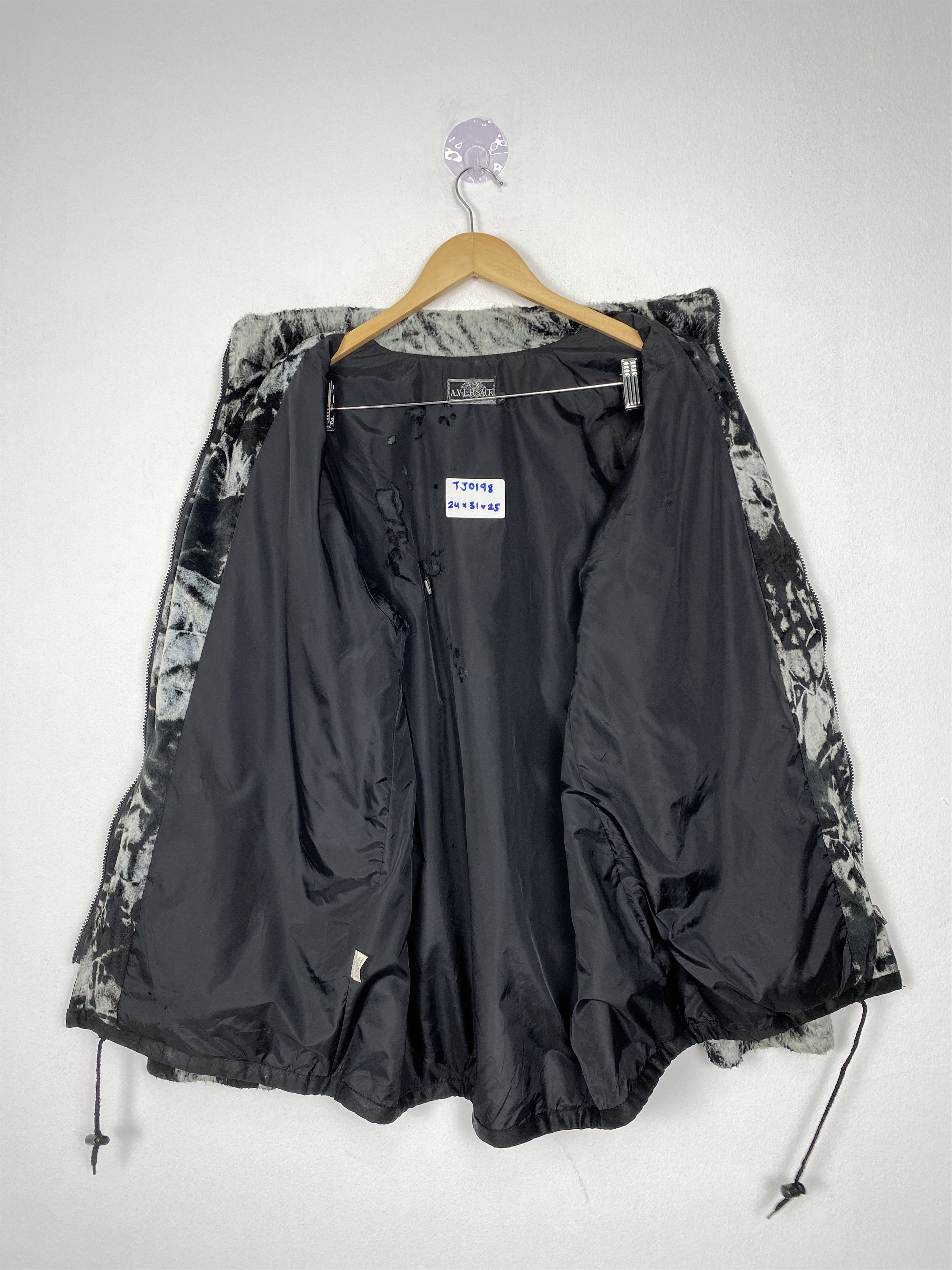 Japanese Brand Vintage A.VERSACE Abstract Pattern Fleece Jacket Size US L / EU 52-54 / 3 - 6 Thumbnail