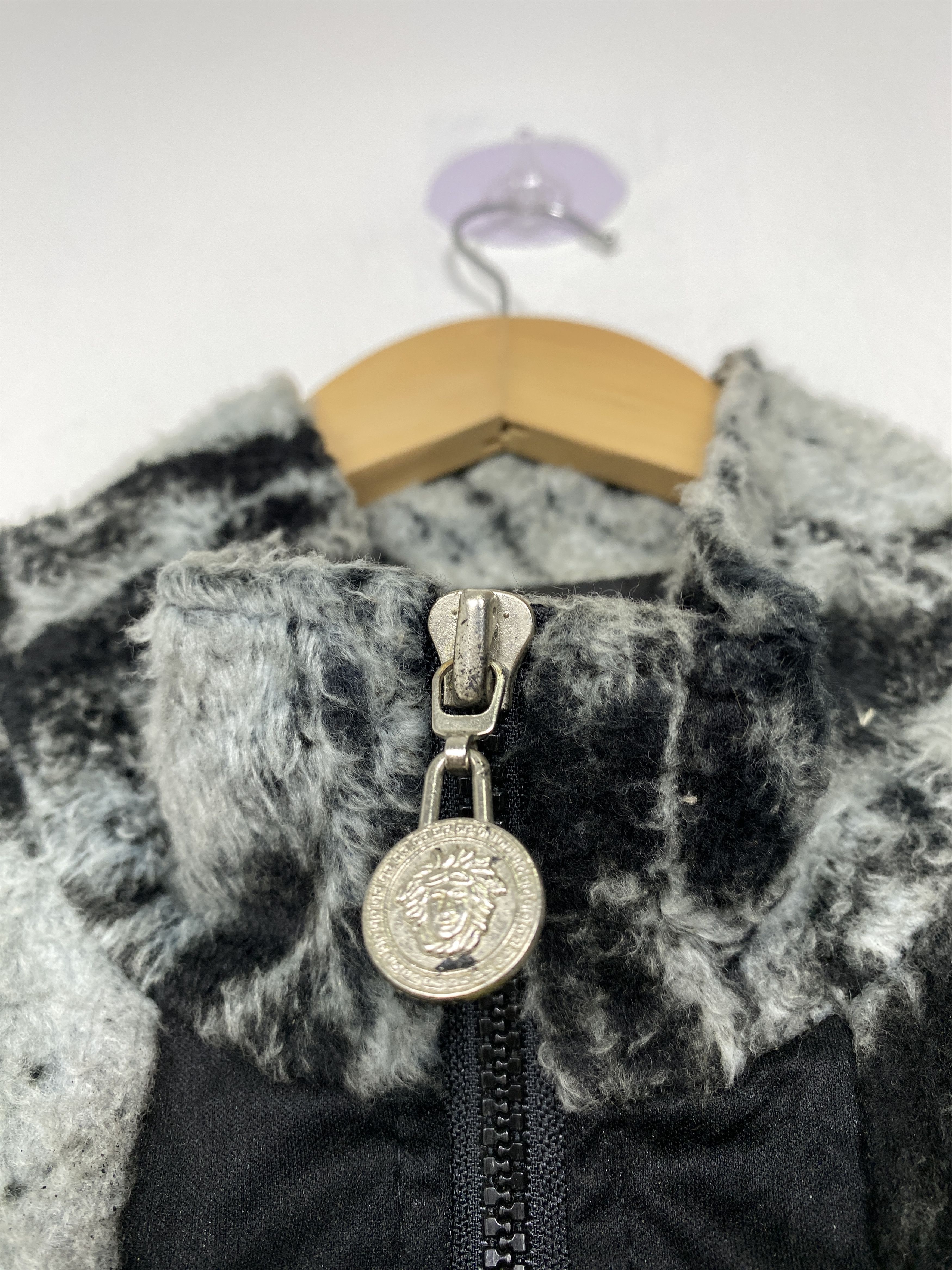 Japanese Brand Vintage A.VERSACE Abstract Pattern Fleece Jacket Size US L / EU 52-54 / 3 - 9 Thumbnail