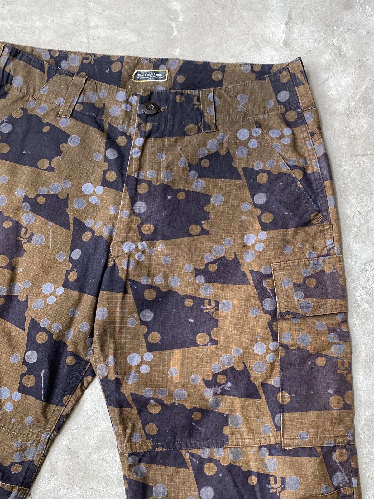 Undercover × Wtaps 2001 Undercover x Wtaps Multi-Camo Cropped Cargo Pants Size US 33 - 2 Thumbnail