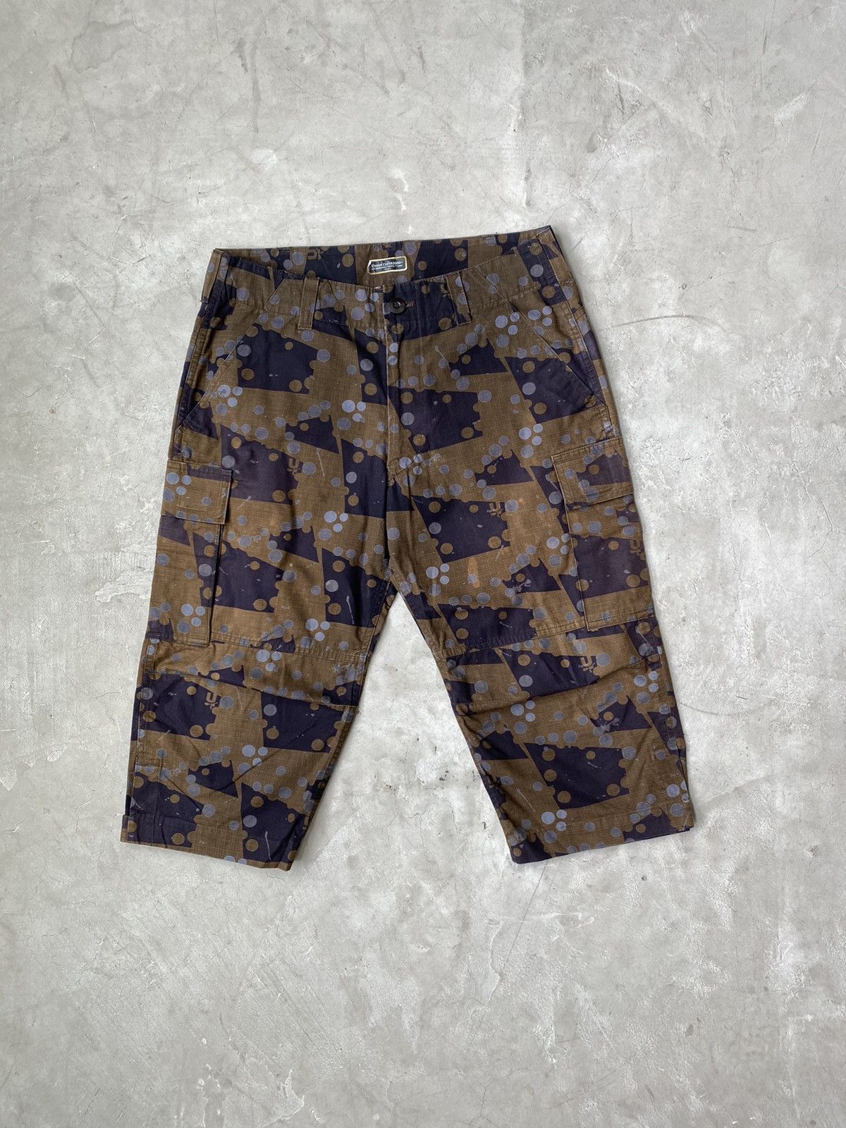 image of 2001 Undercover x Wtaps Multi-Camo Cropped Cargo Pants, Men's (Size 33)