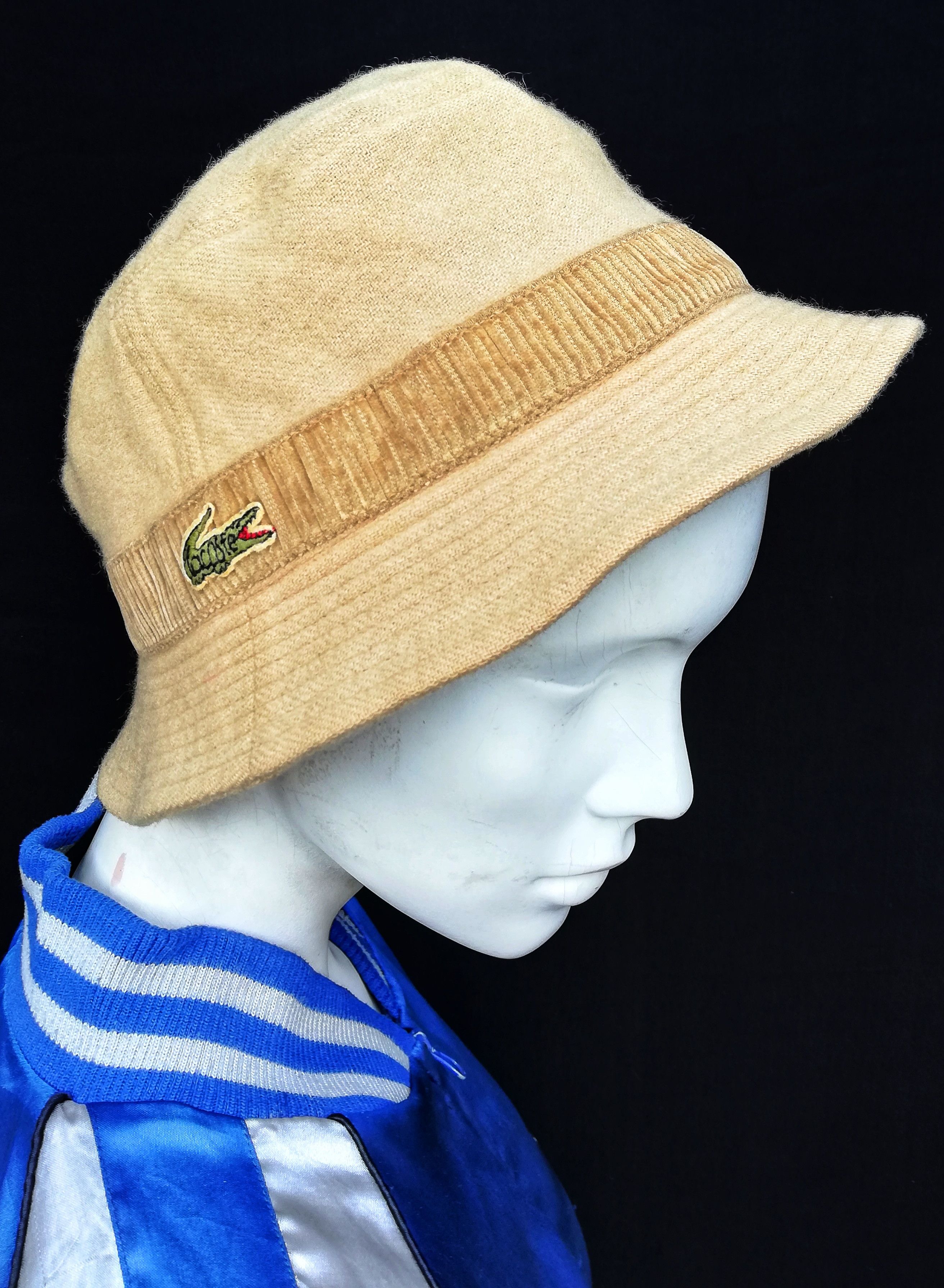 Lacoste 🔥Gourgous!! Lacoste Light Brown Hat Bucket Wool🔥 Size ONE SIZE - 1 Thumbnail