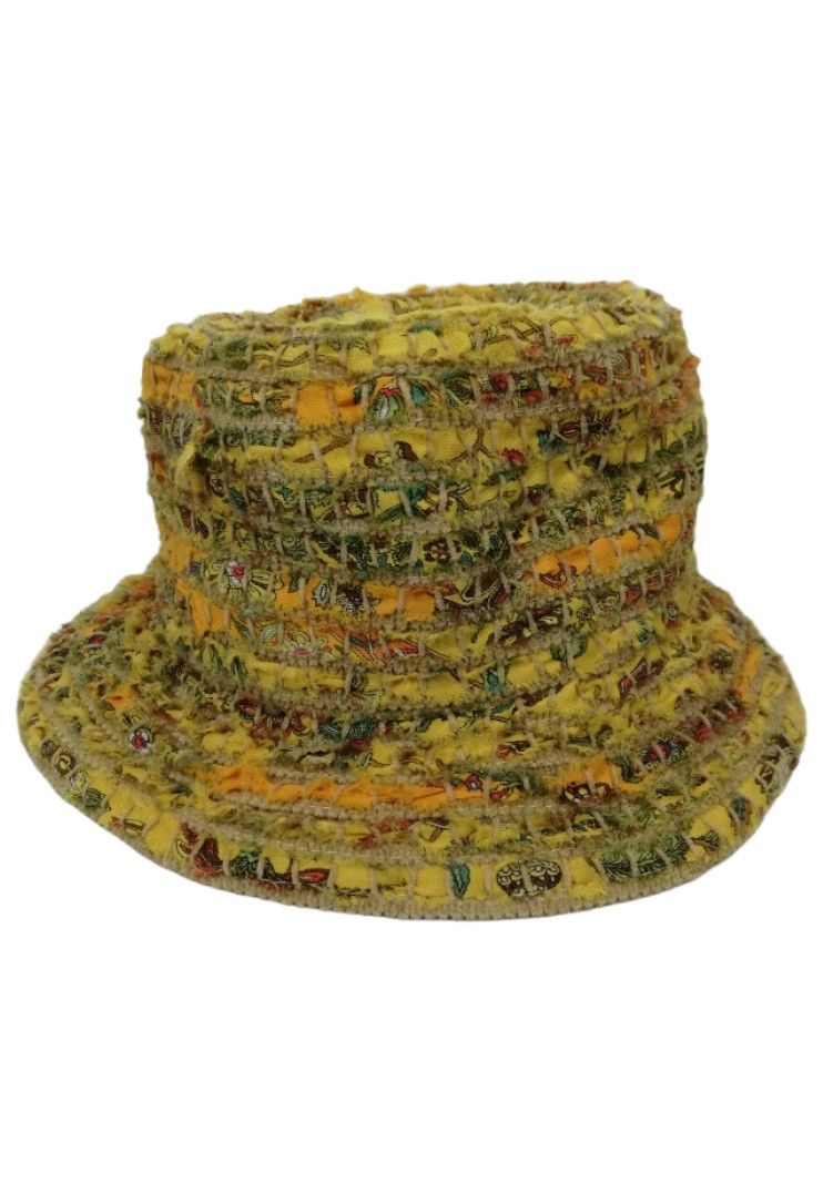Art Comes First × Japanese Brand 🔥Designer Japanese Silk Road Club Design Boro Bucket Hat🔥 Size ONE SIZE - 9 Thumbnail