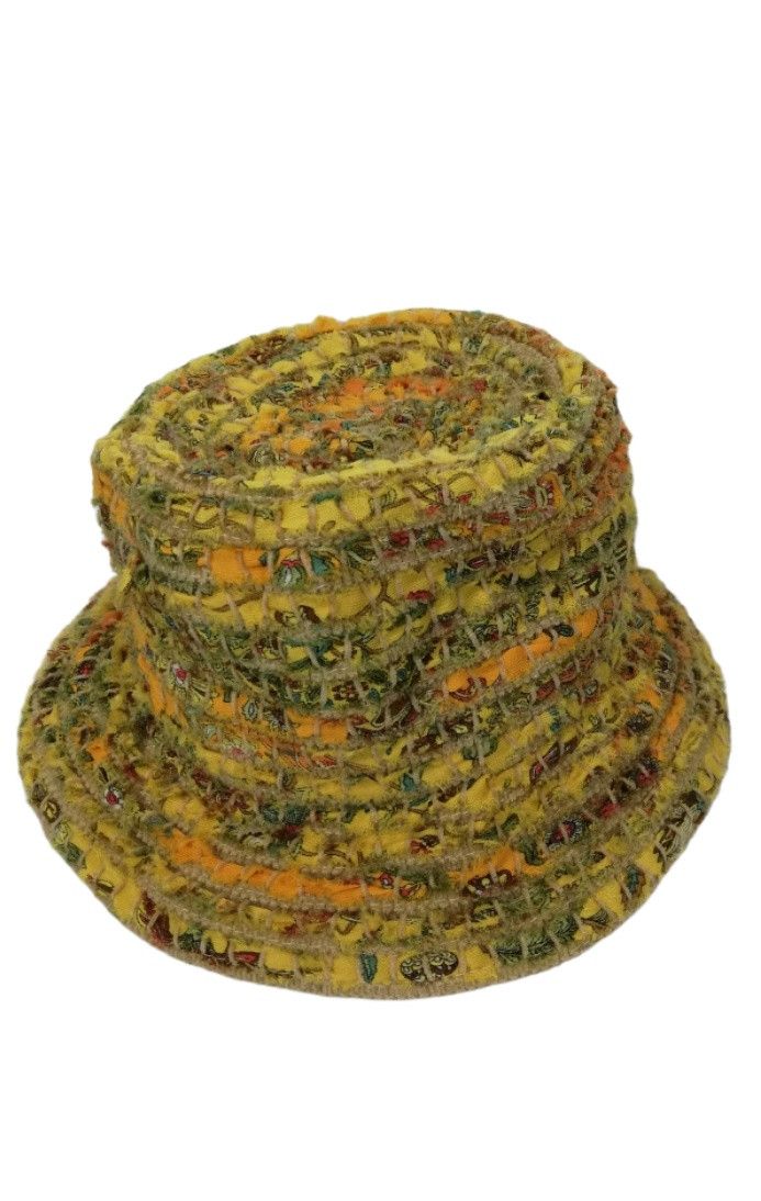 Art Comes First × Japanese Brand 🔥Designer Japanese Silk Road Club Design Boro Bucket Hat🔥 Size ONE SIZE - 10 Thumbnail