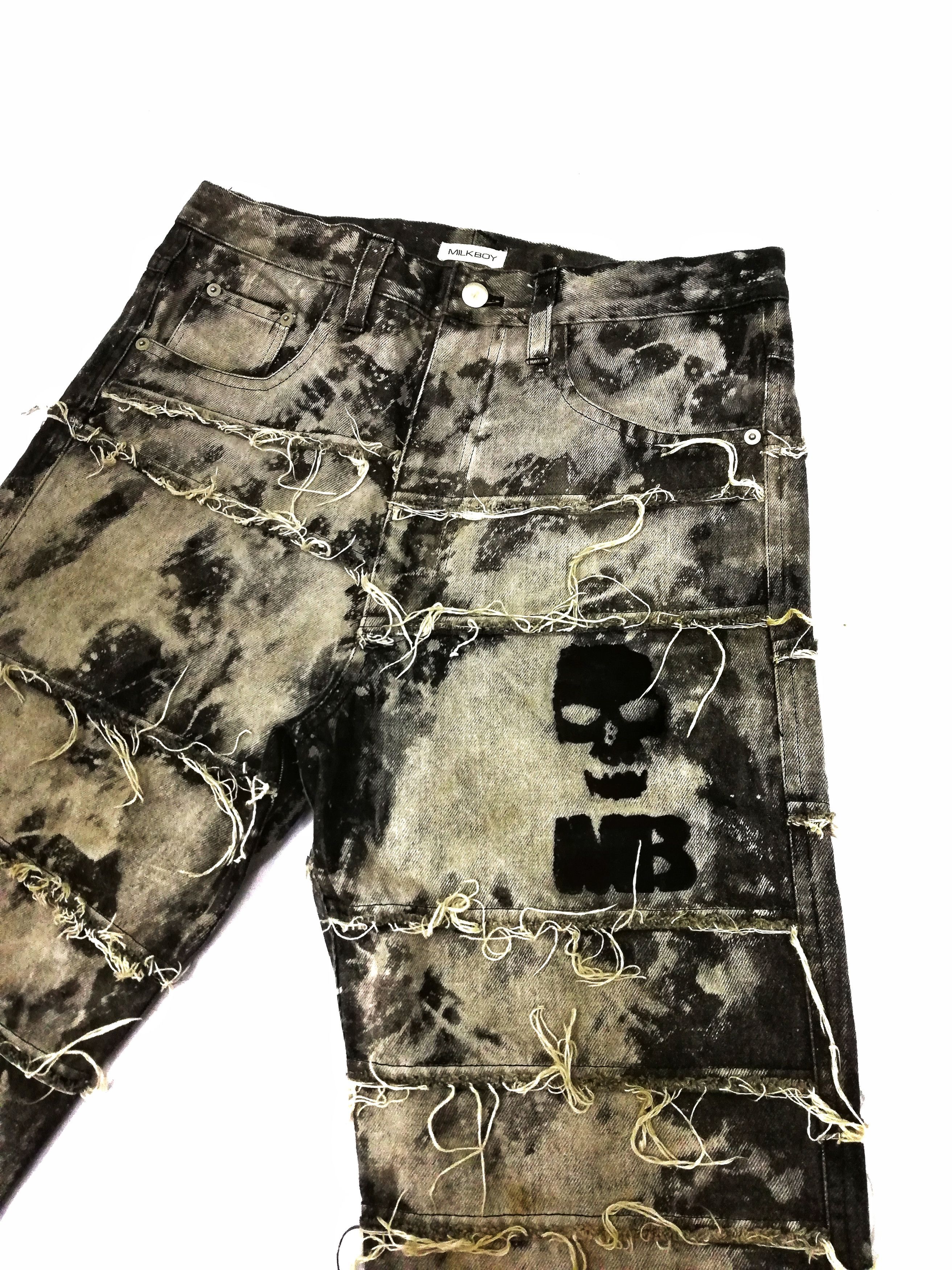 Japanese Brand 🔥MILKBOY Similar Rare UNDERCOVER SS03 Scab Denim🔥 Size US 32 / EU 48 - 7 Thumbnail