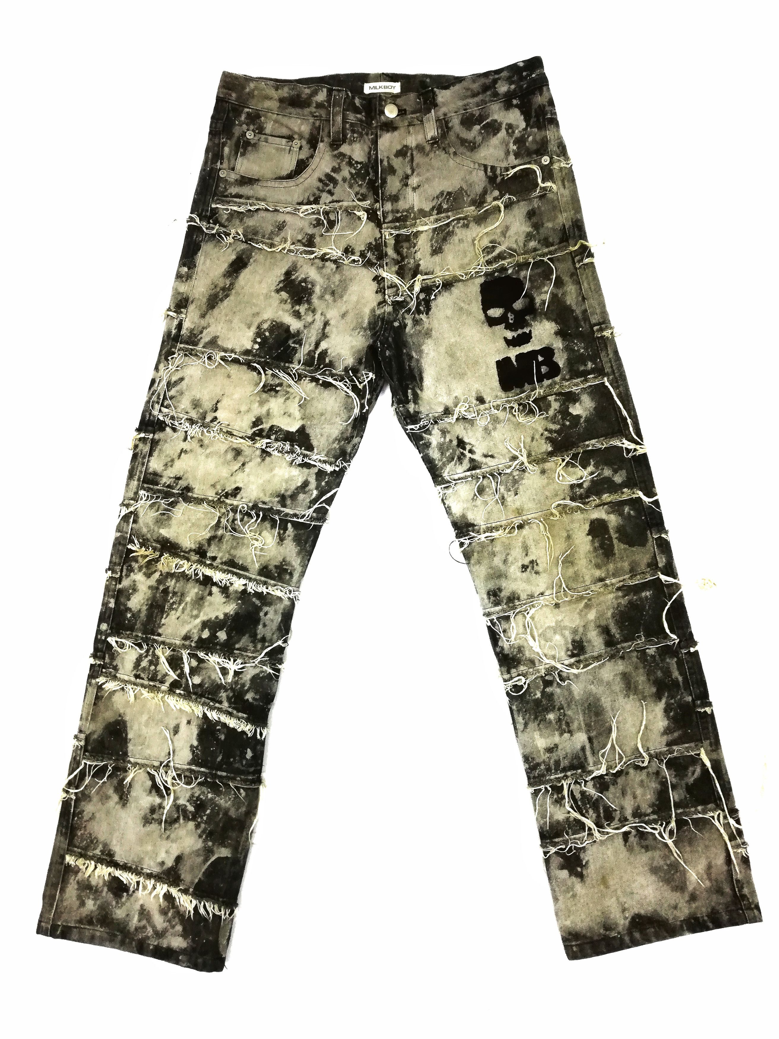 Japanese Brand 🔥MILKBOY Similar Rare UNDERCOVER SS03 Scab Denim🔥 Size US 32 / EU 48 - 2 Thumbnail