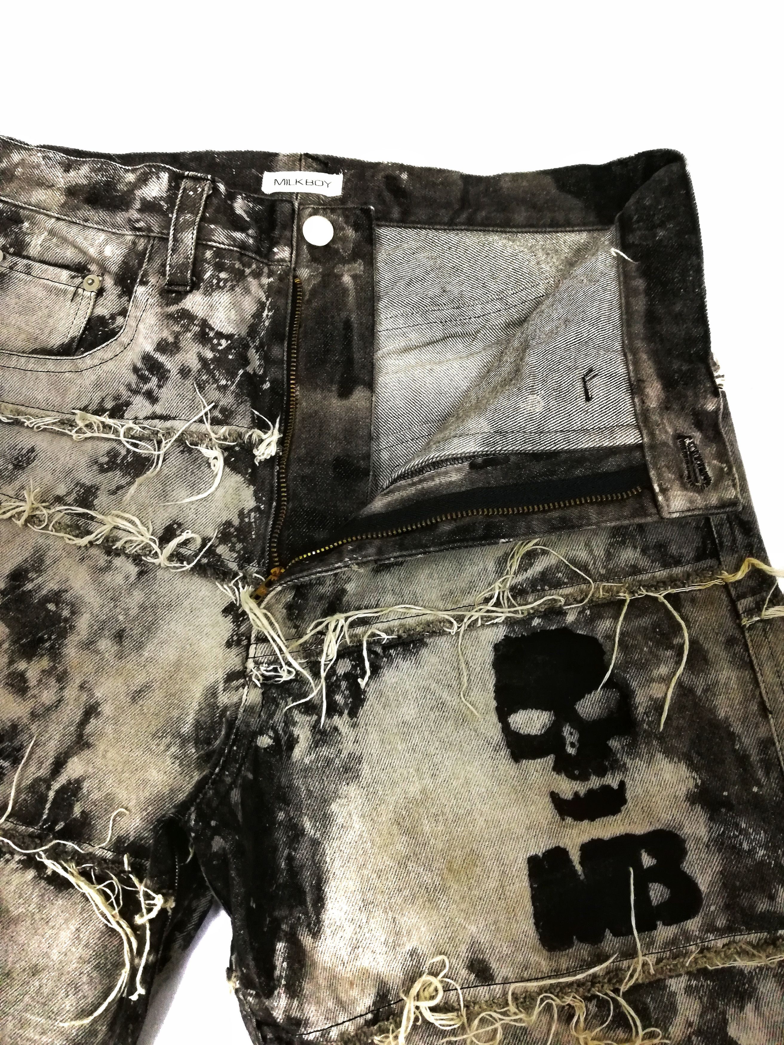 Japanese Brand 🔥MILKBOY Similar Rare UNDERCOVER SS03 Scab Denim🔥 Size US 32 / EU 48 - 8 Thumbnail