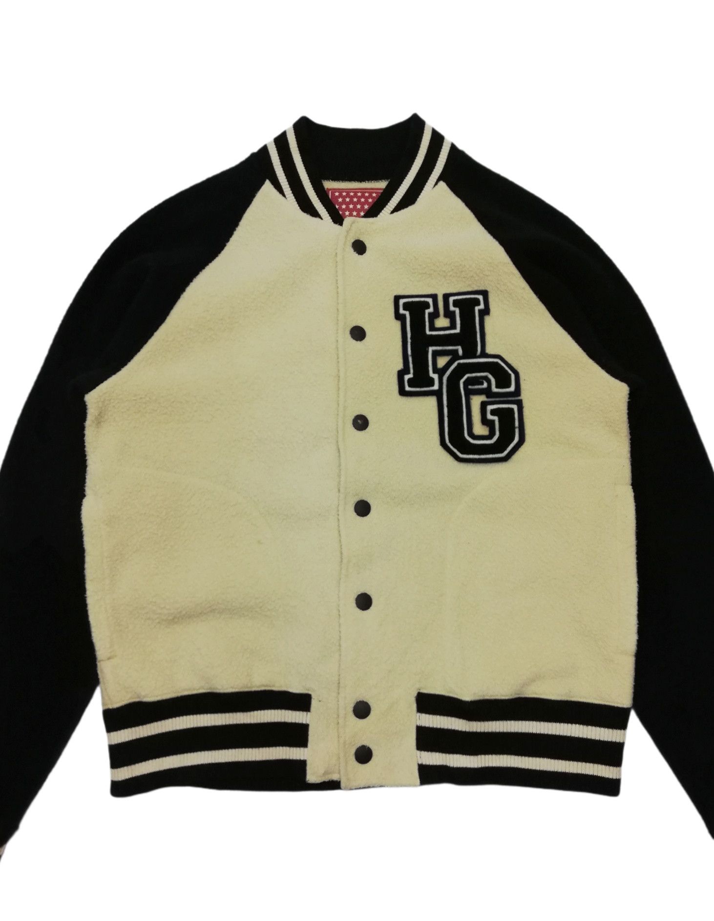 Hysteric Glamour × Japanese Brand 🔥HG Straw Berries Bowling Products Fleece Varsity Jacket Size US S / EU 44-46 / 1 - 5 Thumbnail