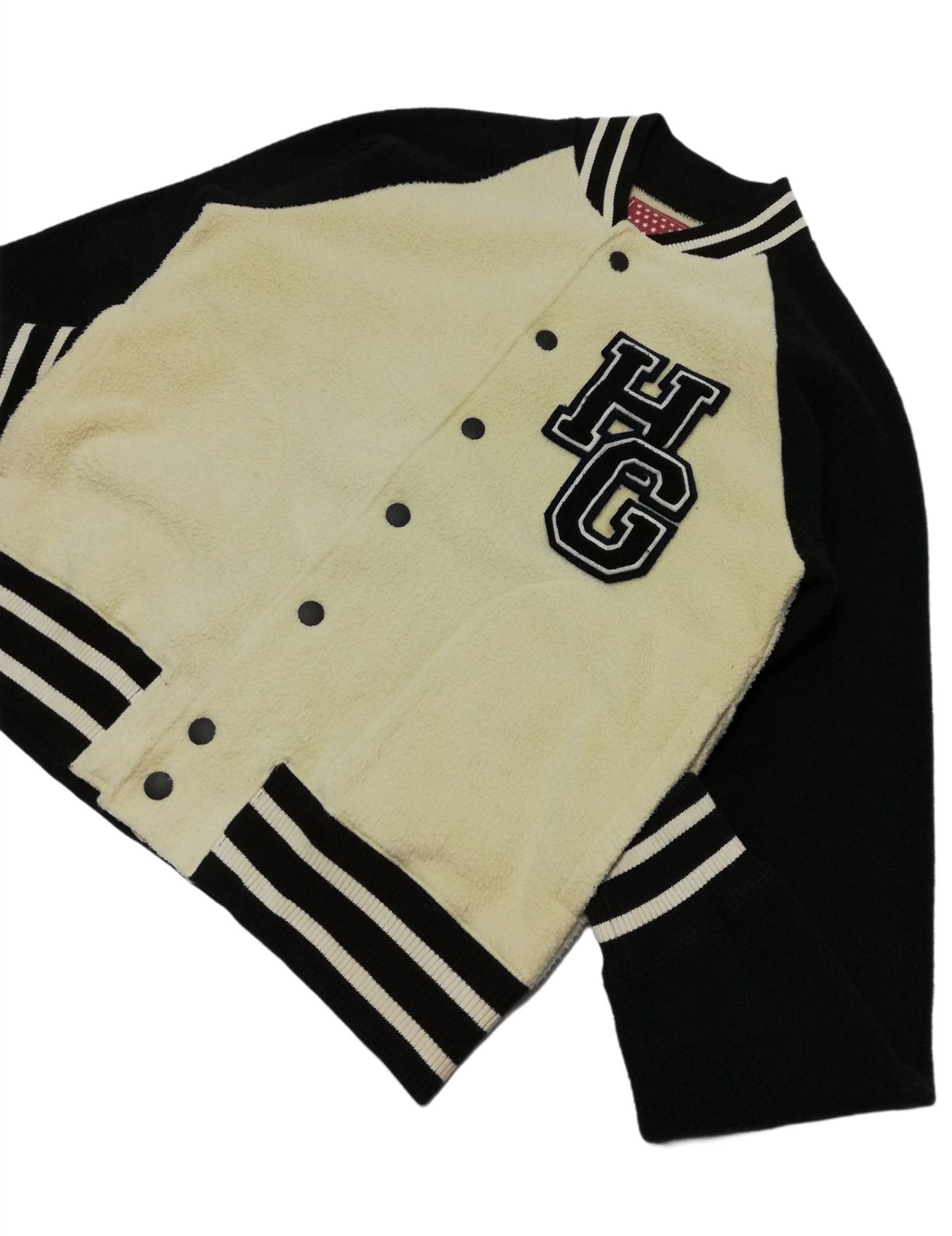 Hysteric Glamour × Japanese Brand 🔥HG Straw Berries Bowling Products Fleece Varsity Jacket Size US S / EU 44-46 / 1 - 8 Thumbnail