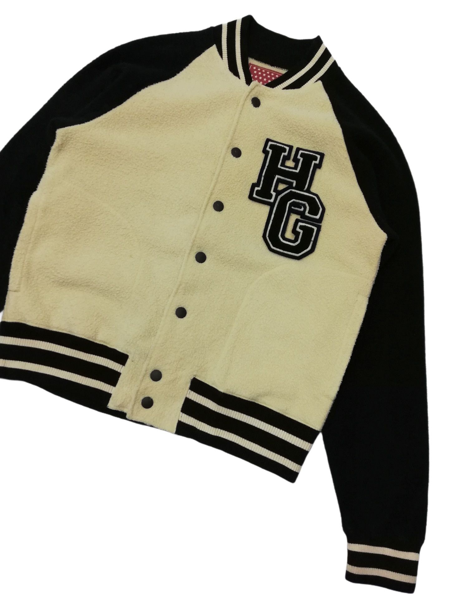 Hysteric Glamour × Japanese Brand 🔥HG Straw Berries Bowling Products Fleece Varsity Jacket Size US S / EU 44-46 / 1 - 4 Thumbnail