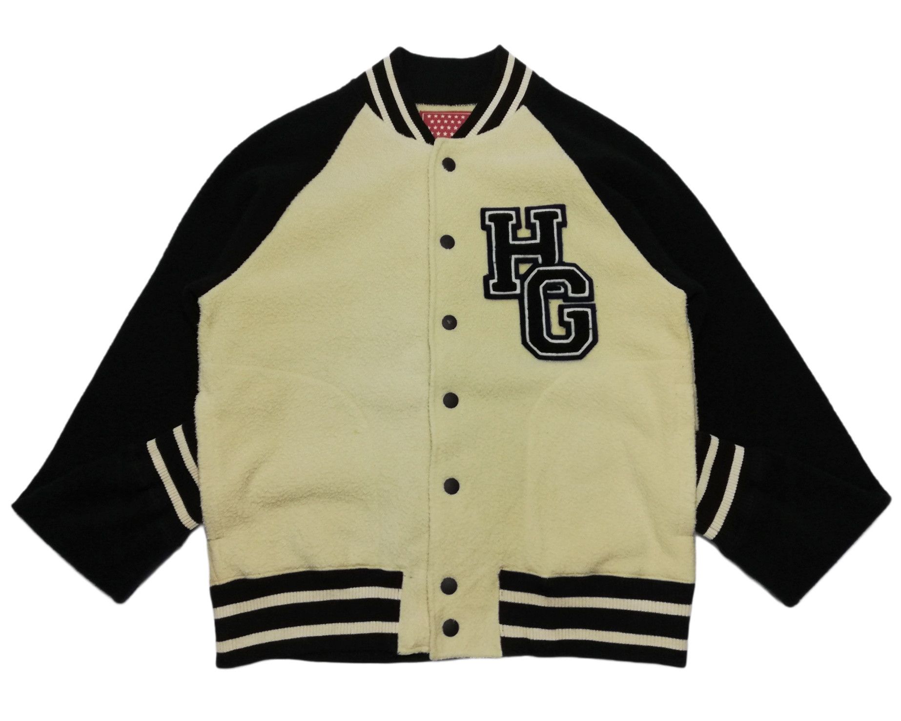 Hysteric Glamour × Japanese Brand 🔥HG Straw Berries Bowling Products Fleece Varsity Jacket Size US S / EU 44-46 / 1 - 6 Thumbnail
