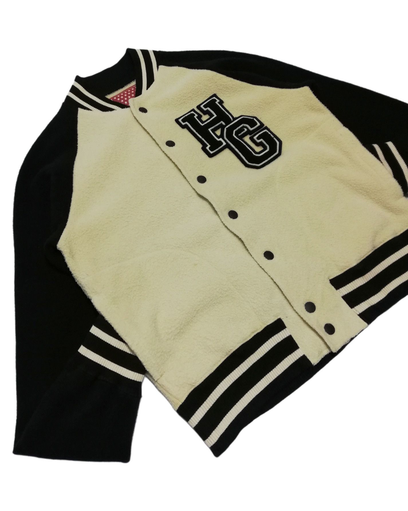 Hysteric Glamour × Japanese Brand 🔥HG Straw Berries Bowling Products Fleece Varsity Jacket Size US S / EU 44-46 / 1 - 7 Thumbnail