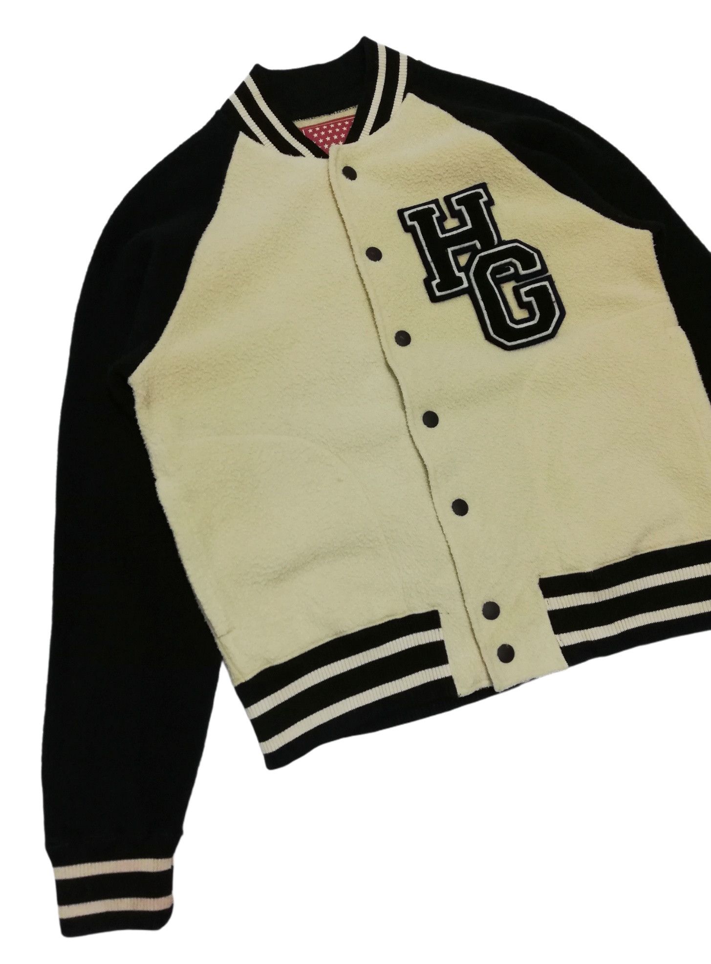 Hysteric Glamour × Japanese Brand 🔥HG Straw Berries Bowling Products Fleece Varsity Jacket Size US S / EU 44-46 / 1 - 3 Thumbnail