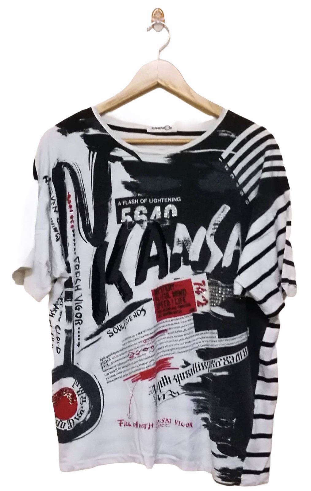 Kansai Yamamoto VINTAGE KANSAI O2 YAMAMOTO MADE IN JAPAN T-SHIRTS Size US L / EU 52-54 / 3 - 1 Thumbnail