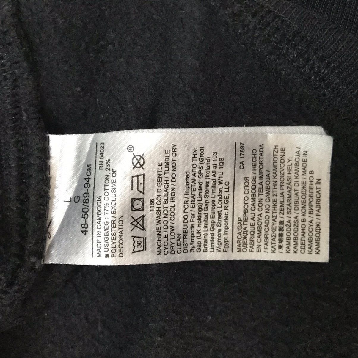 Gap Big Logo GAP Original Arch Moonless Night Sweatshirt Size US L / EU 52-54 / 3 - 13 Thumbnail