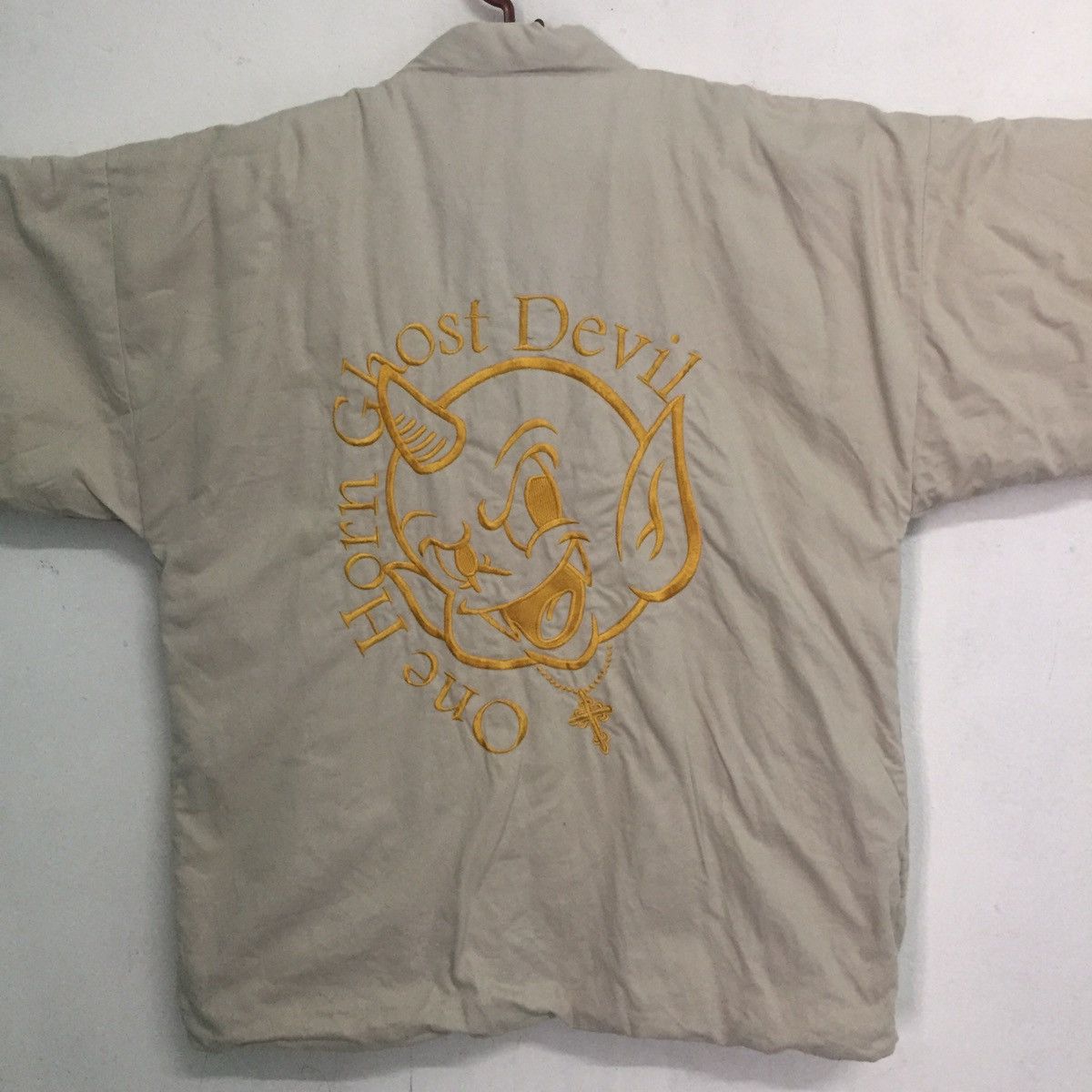 Japanese Brand One Horn Ghost Devil Kimono Cardigan Jacket Outerwear Size US M / EU 48-50 / 2 - 1 Thumbnail
