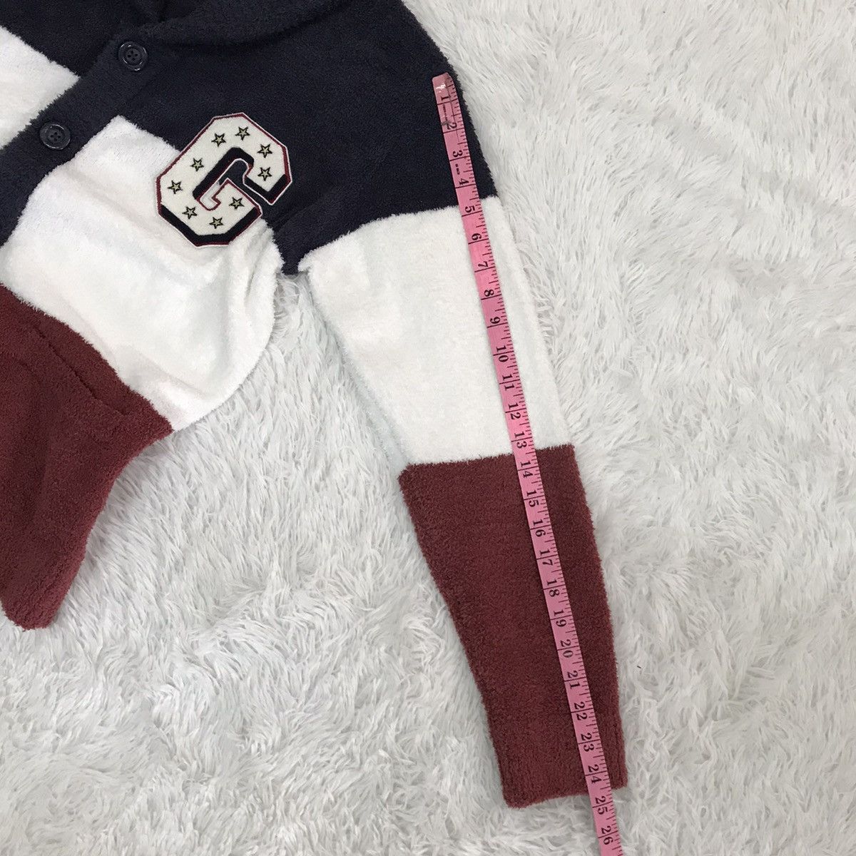 Japanese Brand Gelato Pique Homme 3 Block Colour Fleece Cardigan Sweater Size US M / EU 48-50 / 2 - 21 Thumbnail