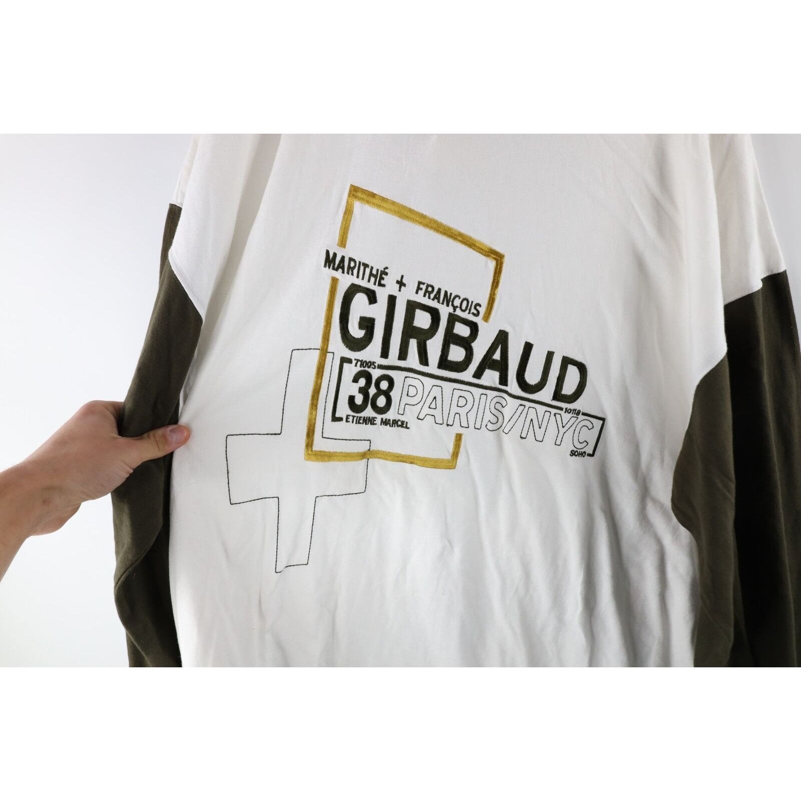 Marithe + Francois Girbaud × Vintage NOS Vintage Marithe Francois Girbaud Spell Out T-Shirt Size US XXL / EU 58 / 5 - 4 Thumbnail