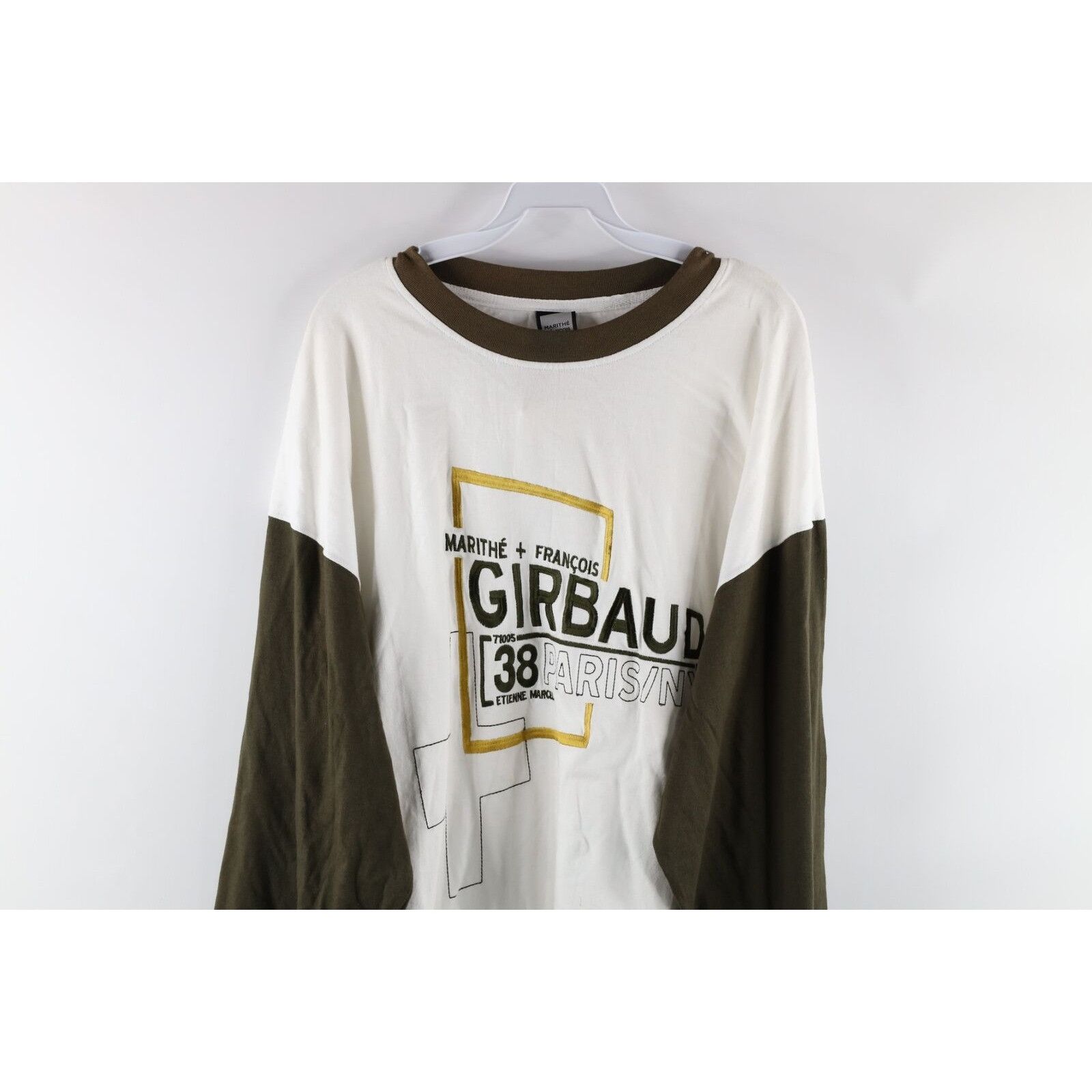 Marithe + Francois Girbaud × Vintage NOS Vintage Marithe Francois Girbaud Spell Out T-Shirt Size US XXL / EU 58 / 5 - 2 Thumbnail