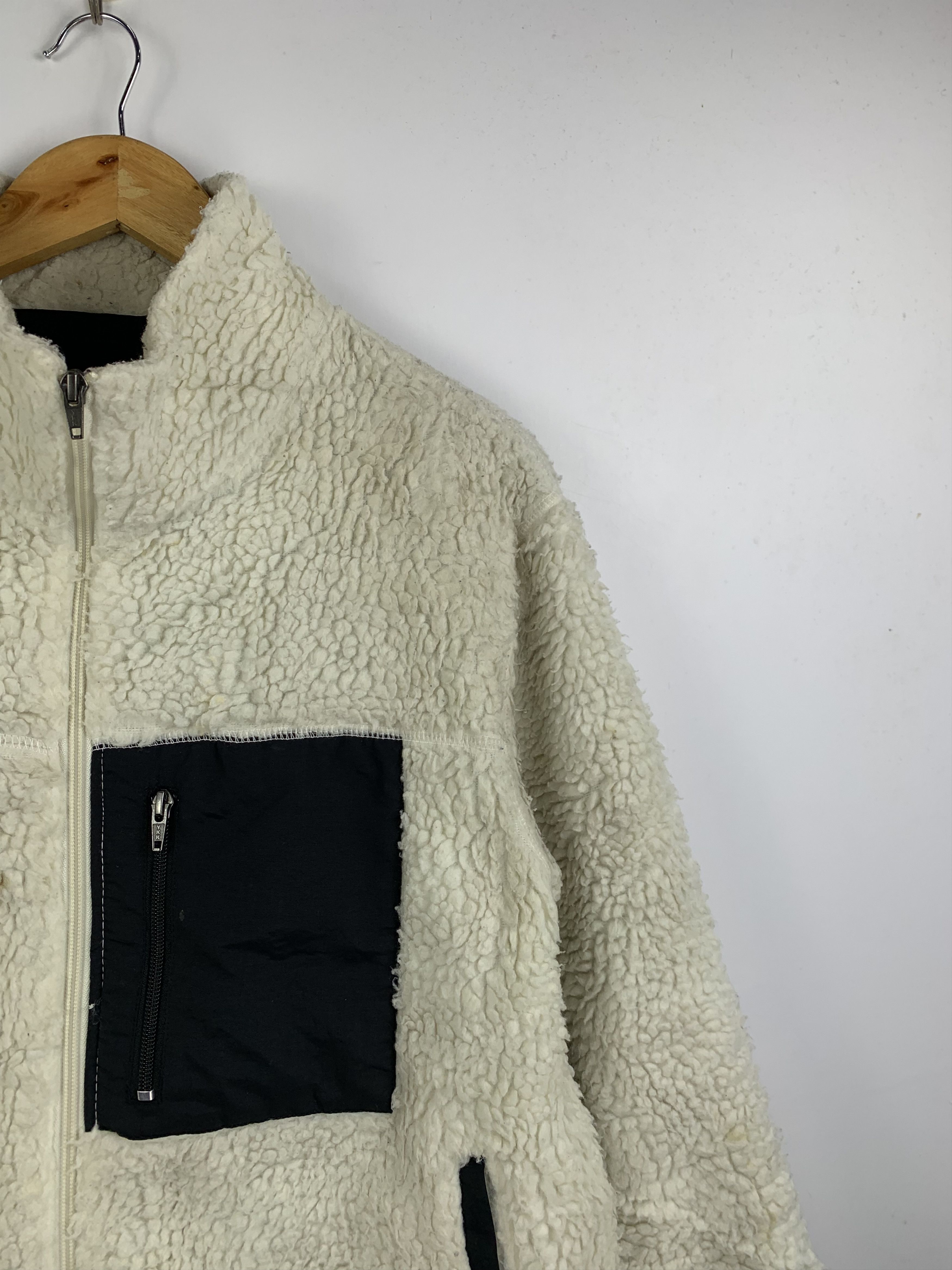 Japanese Brand × Vintage Vintage Spinns Fleece Zip Jacket - Cozy Cream Sherpa Size US M / EU 48-50 / 2 - 4 Thumbnail