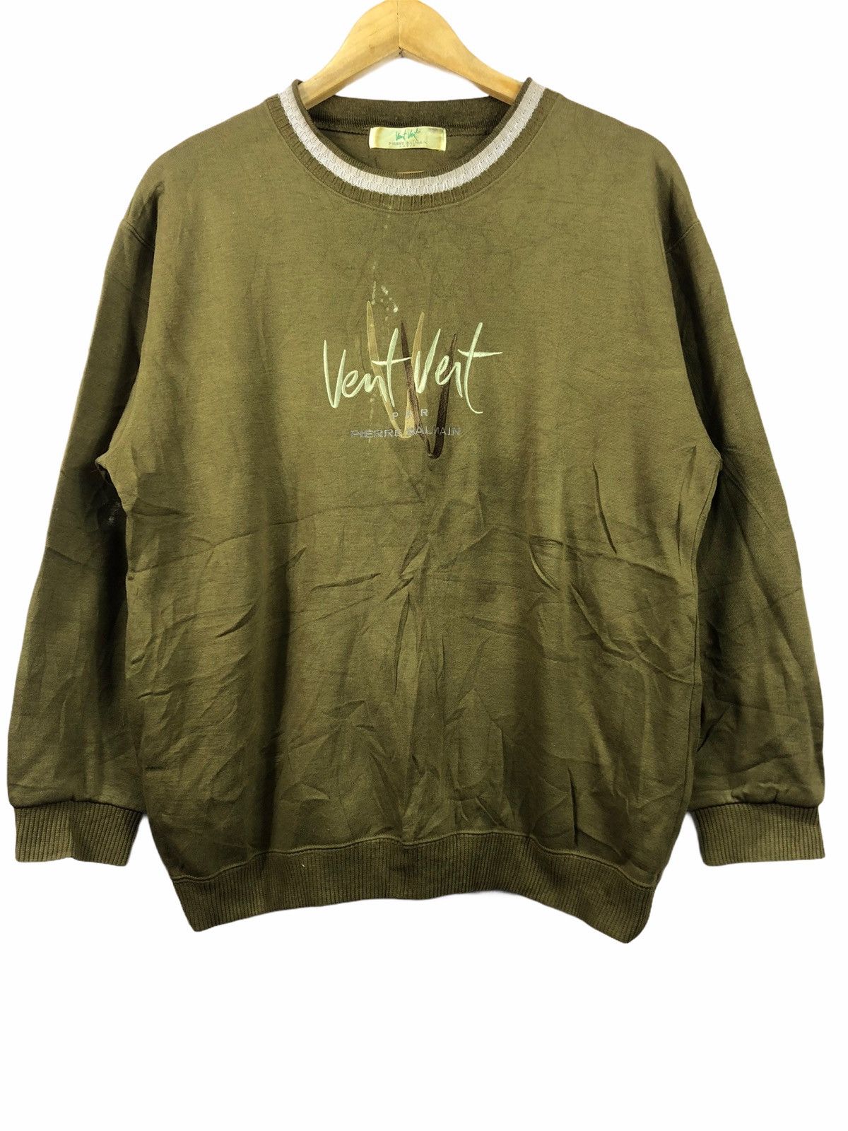Pierre Balmain VINTAGE VENT VENT PIERRE BALMAIN PARIS GREY SWEATSHIRT Size US L / EU 52-54 / 3 - 1 Thumbnail