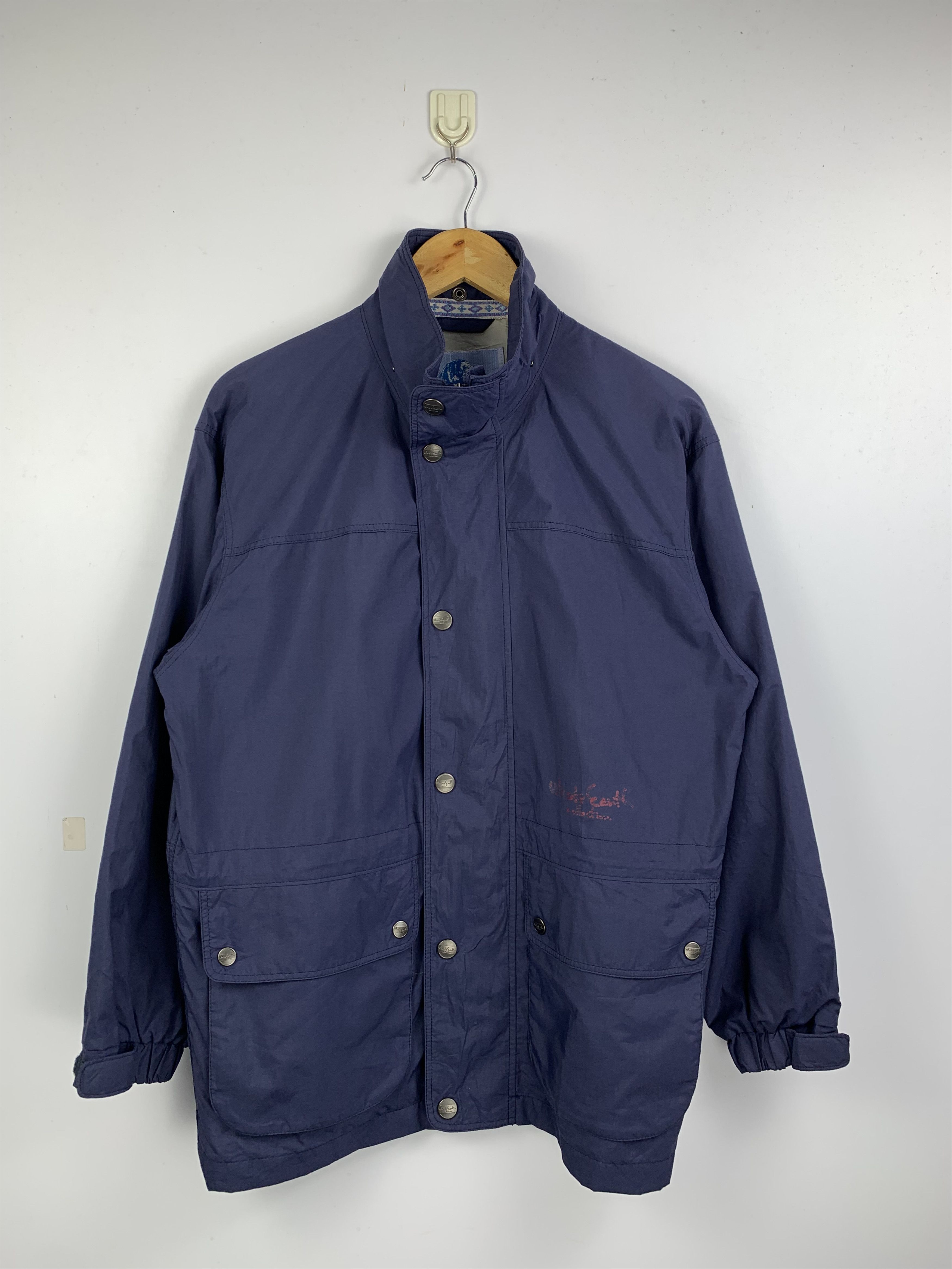Japanese Brand Vintage Whole Earth Zip Up Light Jacket Size US S / EU 44-46 / 1 - 1 Thumbnail