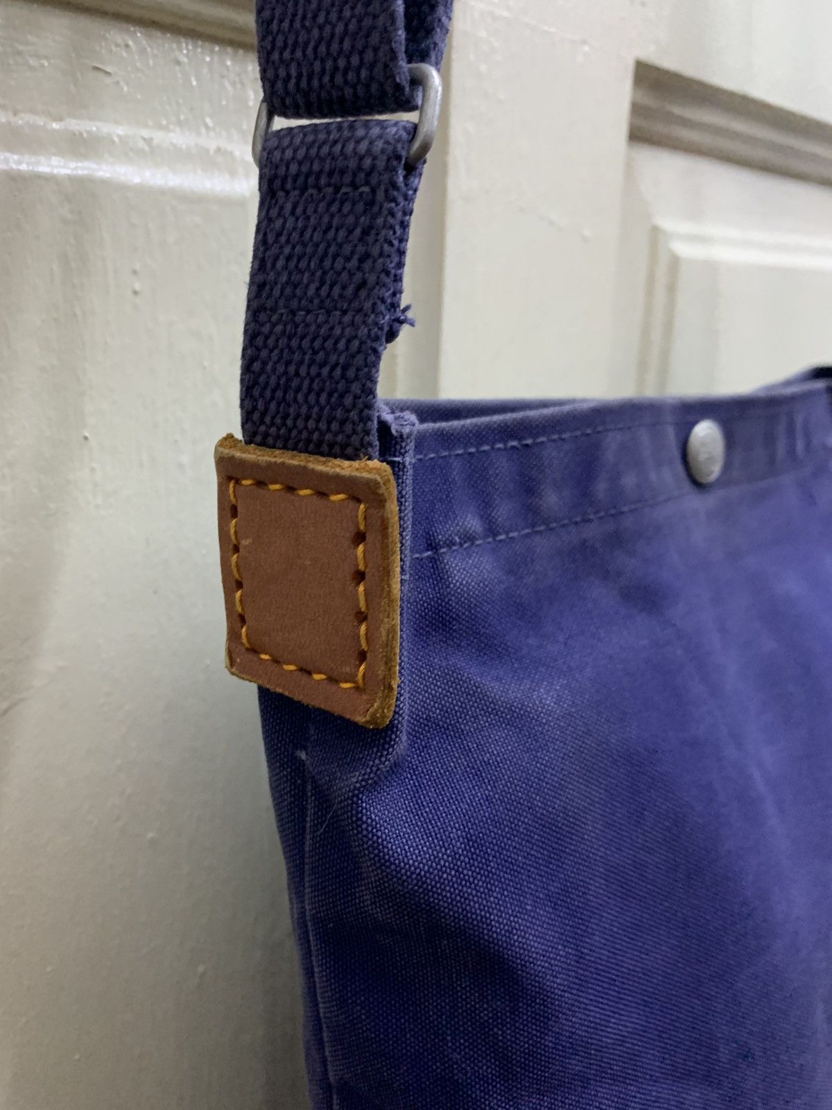 Canvas × Ichizawa Shinzaburo Hanpu × Vintage Vintage Ichizawa Shinzaburo Hanpu Sling Bag Canvas Size ONE SIZE - 5 Thumbnail
