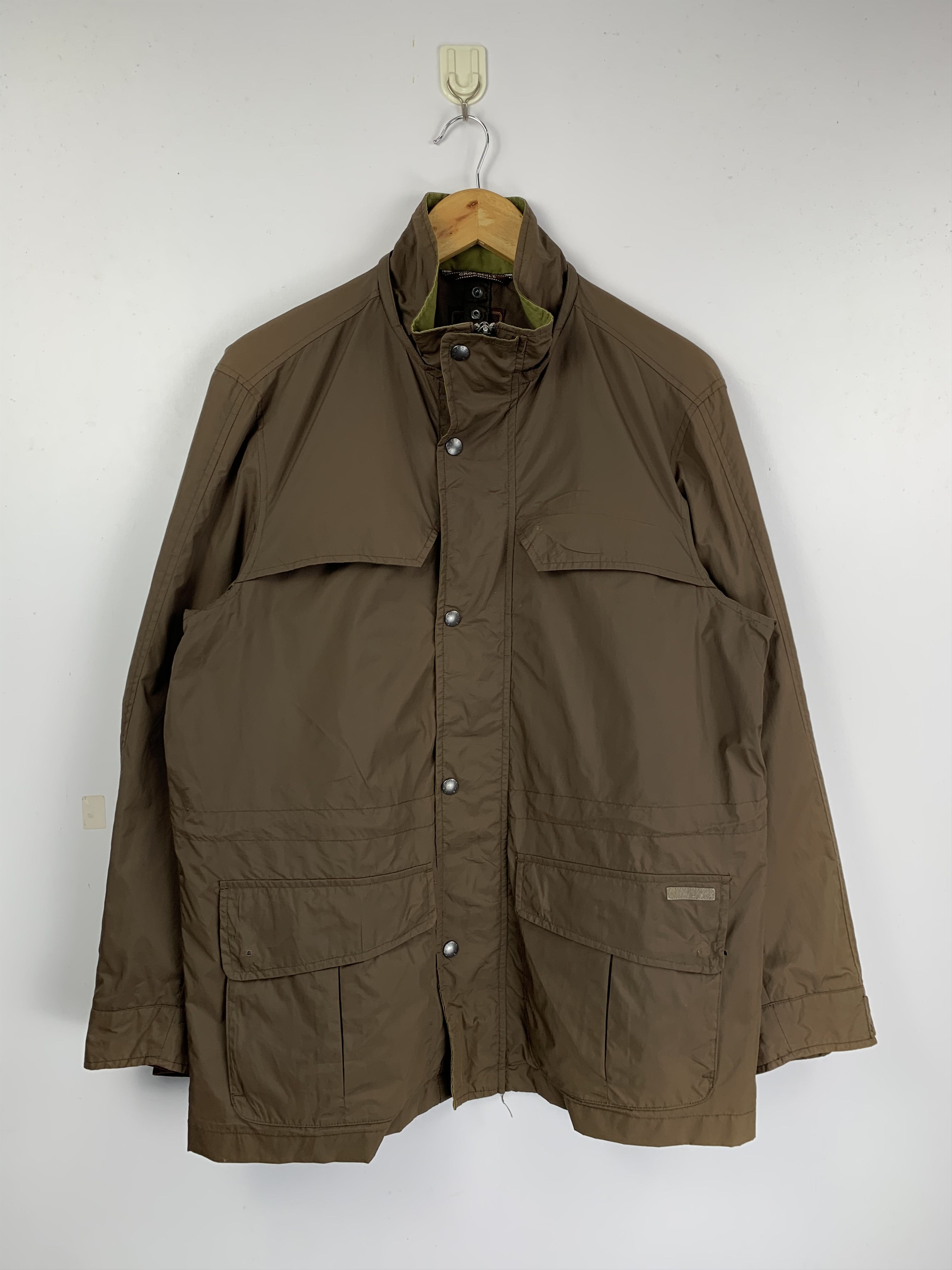 Vintage Crocodile Multi Pocket Zip Up Light Jacket